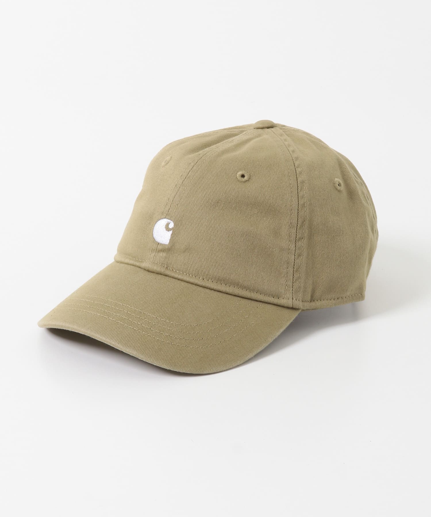 CARHARTT　MADISON LOGO CAP leather/WH One