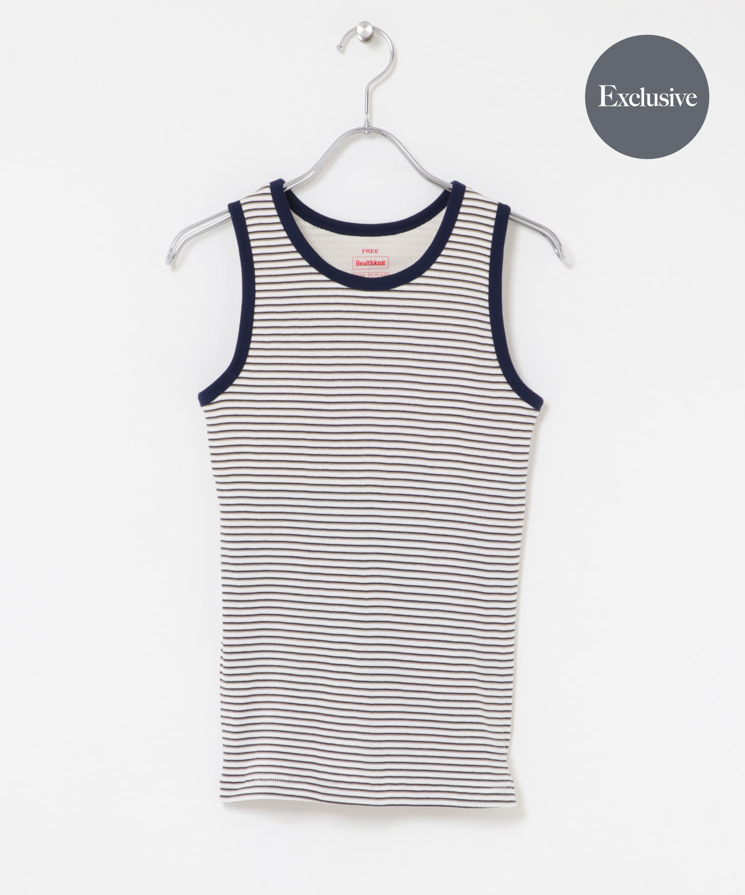 『別注』Healthknit×SENSE OF PLACE ボーダータンクトップ