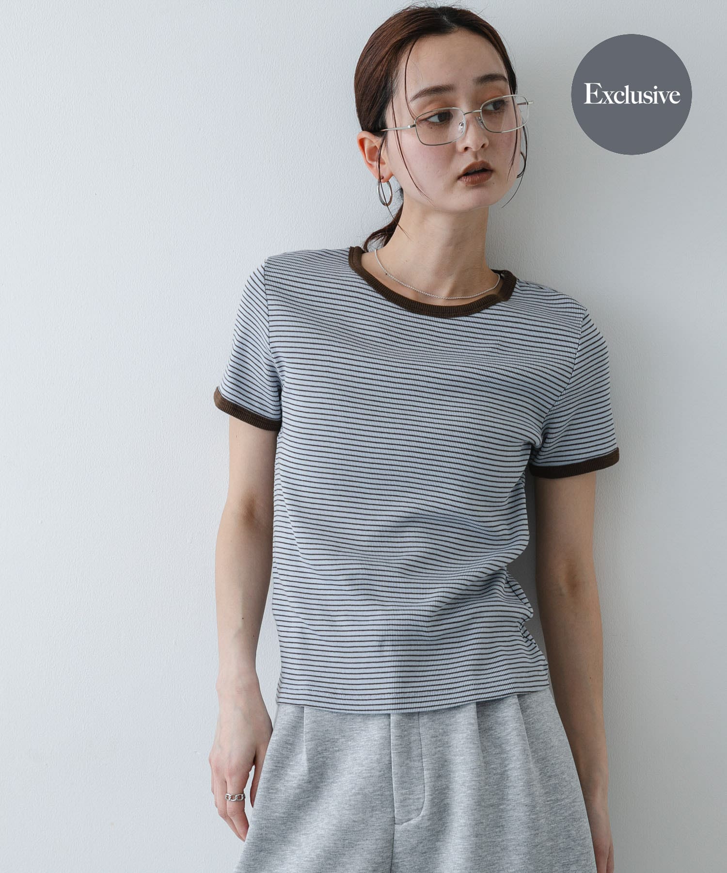 『別注』Healthknit×SENSE OF PLACE ボーダーTシャツ