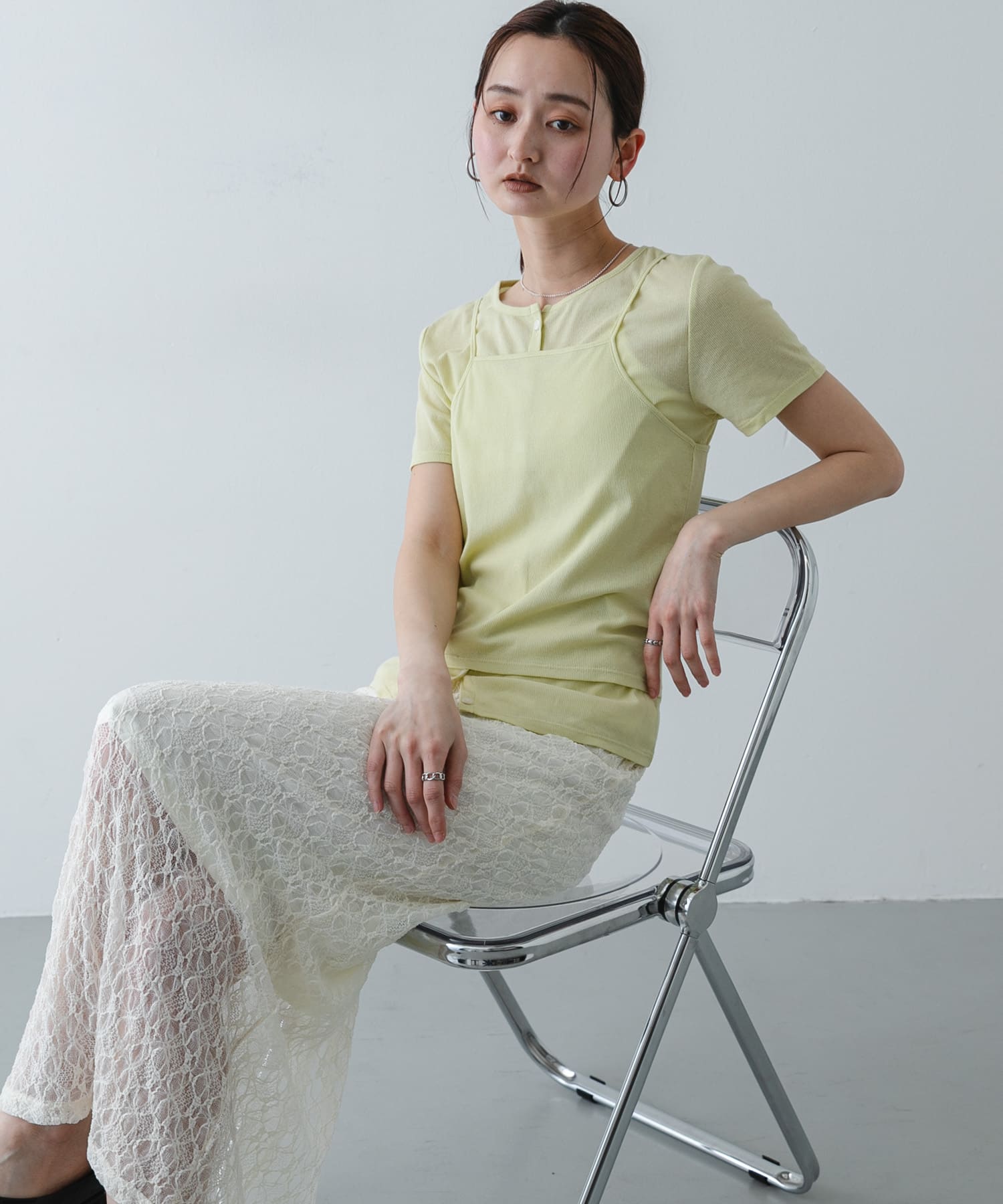 身長：169cm サイズ：one