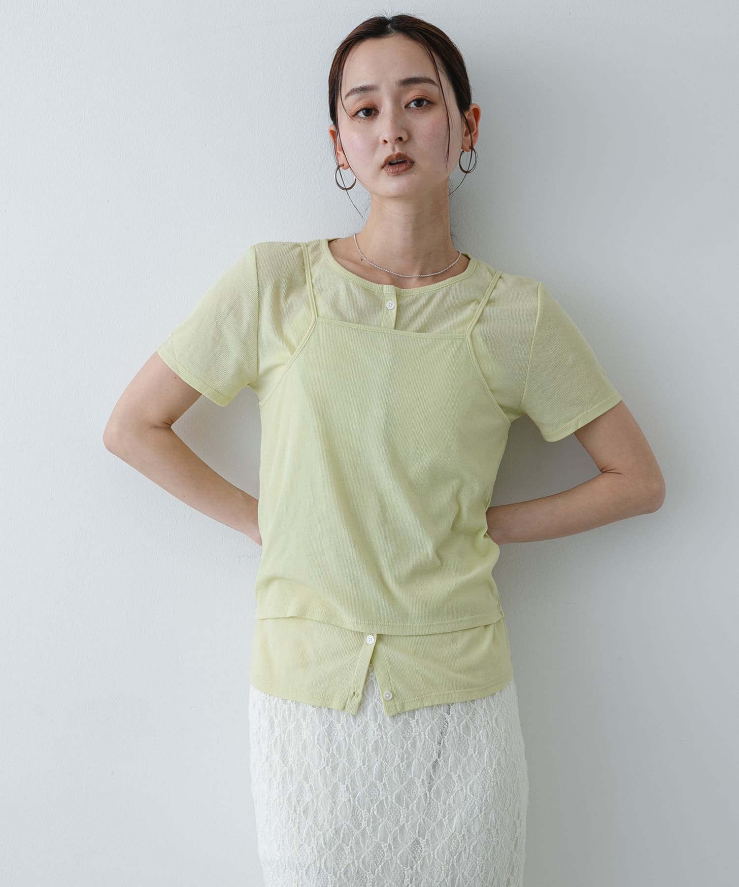 身長：169cm サイズ：one