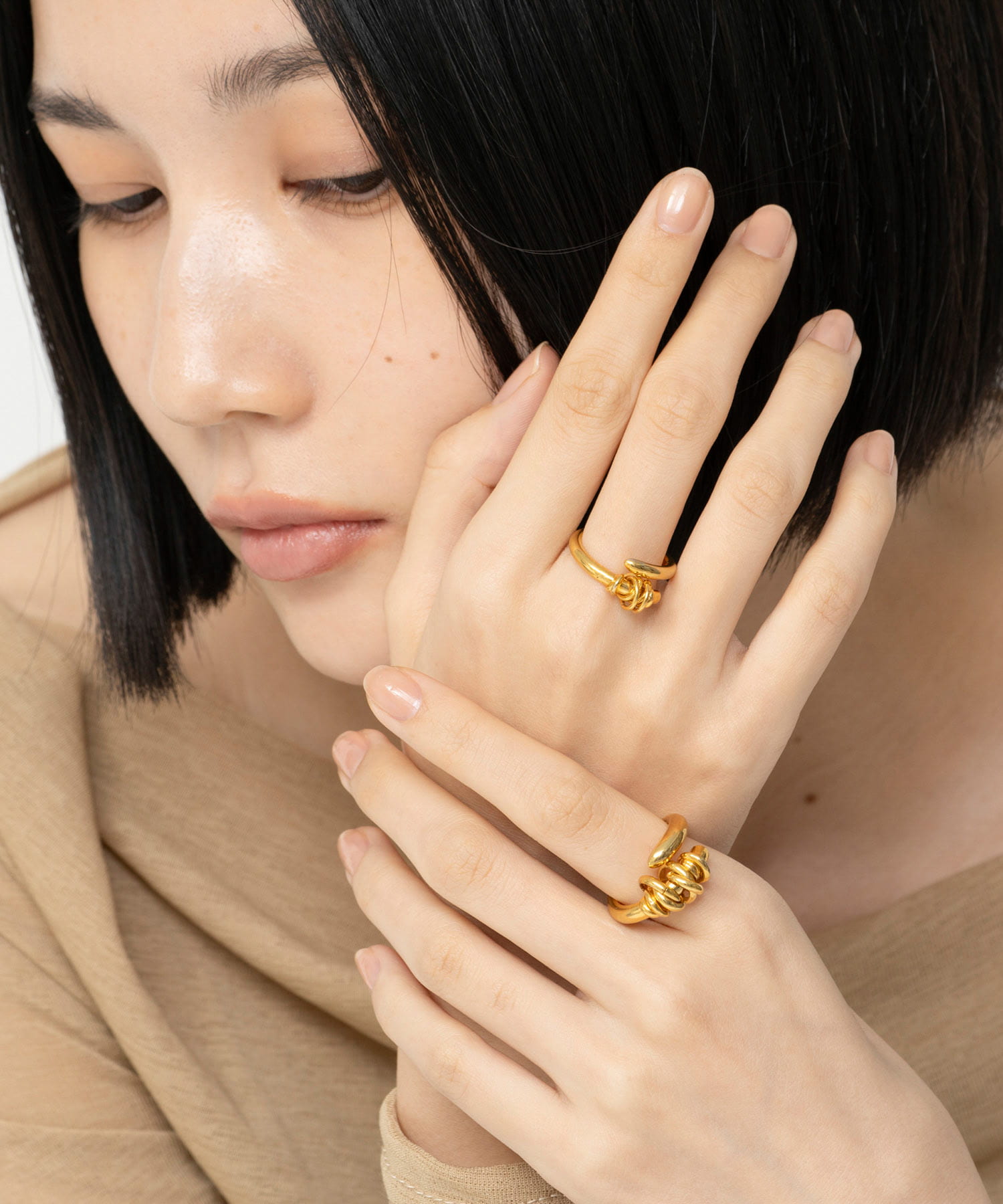 LAPUIS　Coil Hug リング A