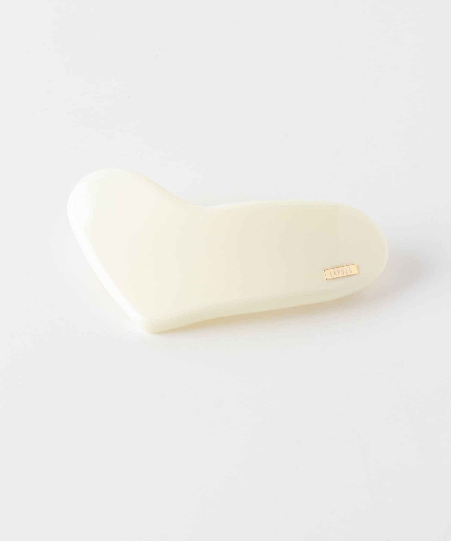 LAPUIS　Plump HeartバレッタL IVORY One
