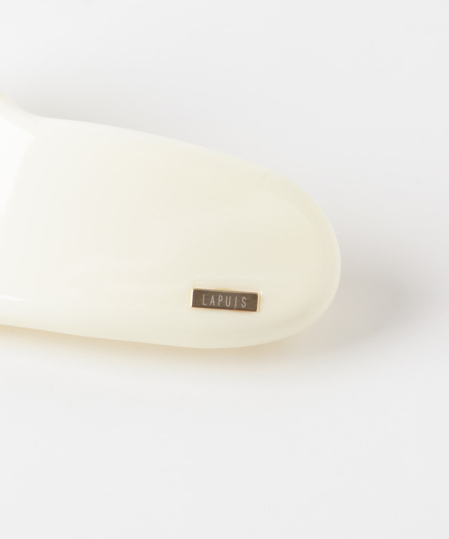 LAPUIS　Plump HeartバレッタL IVORY One