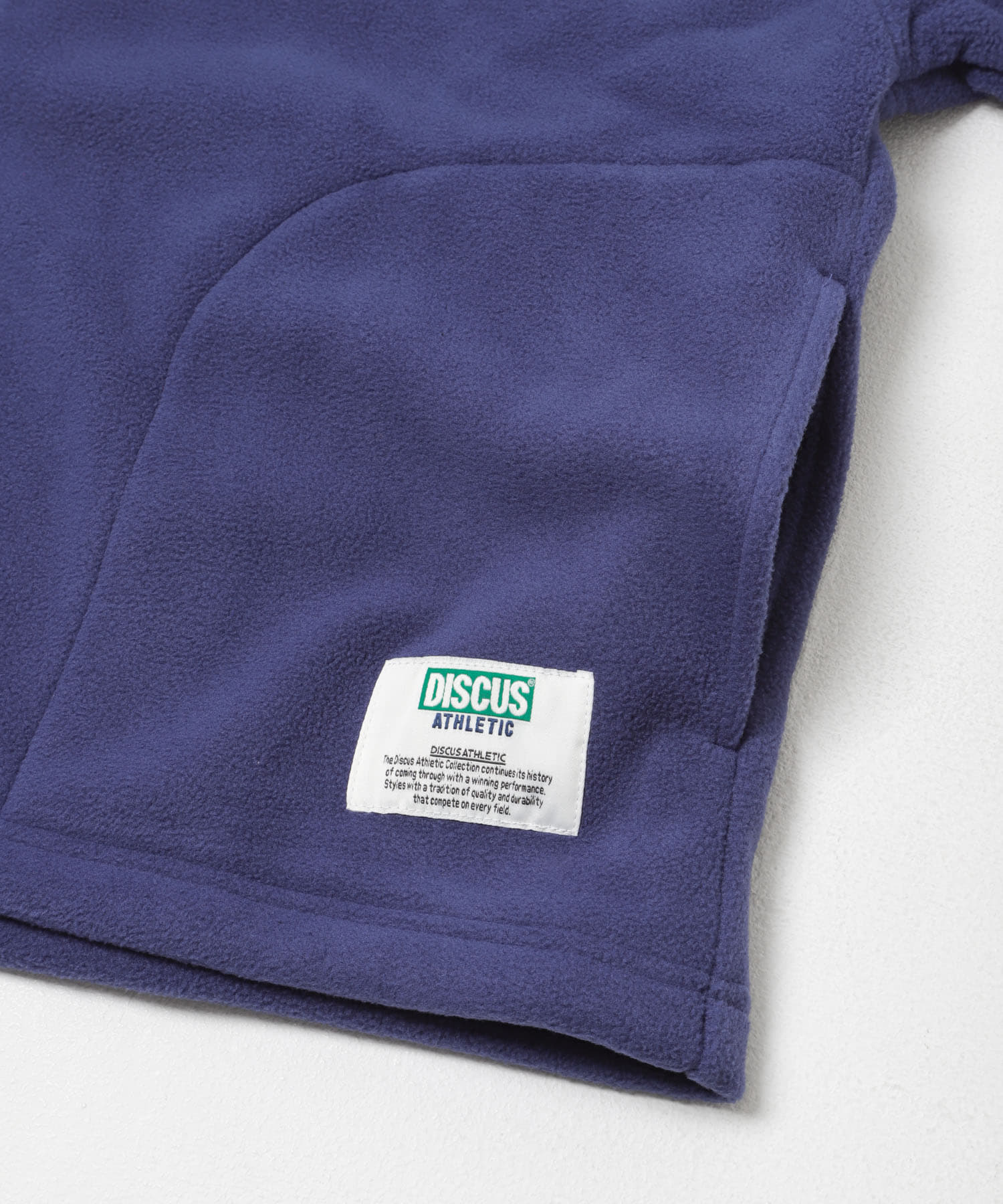 DISCUS　スタンドカラー配色フルZIP JACKET BLUE M