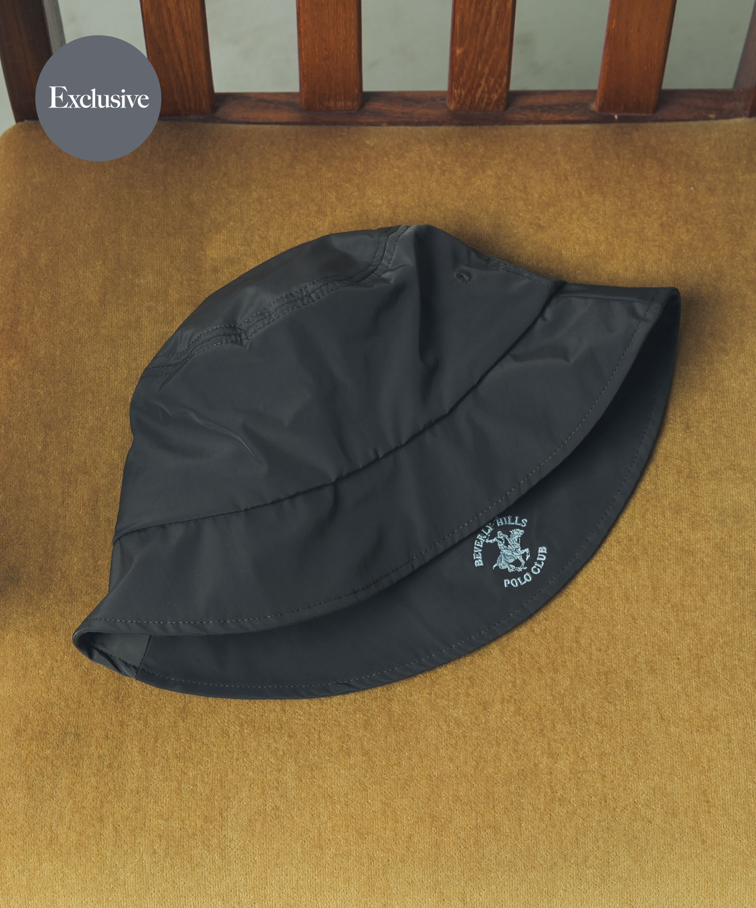 『別注』BEVERLY HILLS POLO CLUB×SENSE OF PLACE　BUCKET HAT
