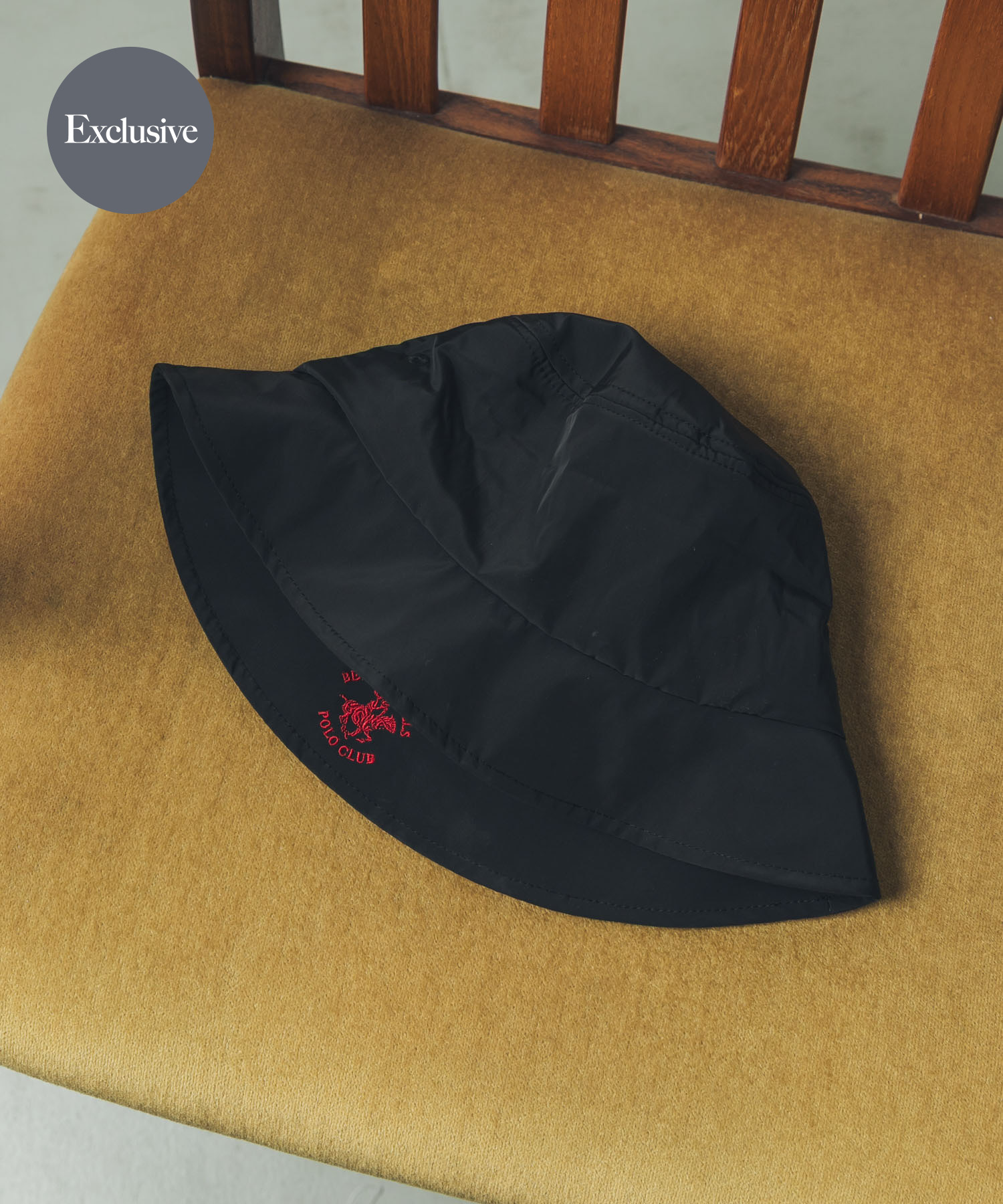 『別注』BEVERLY HILLS POLO CLUB×SENSE OF PLACE　BUCKET HAT