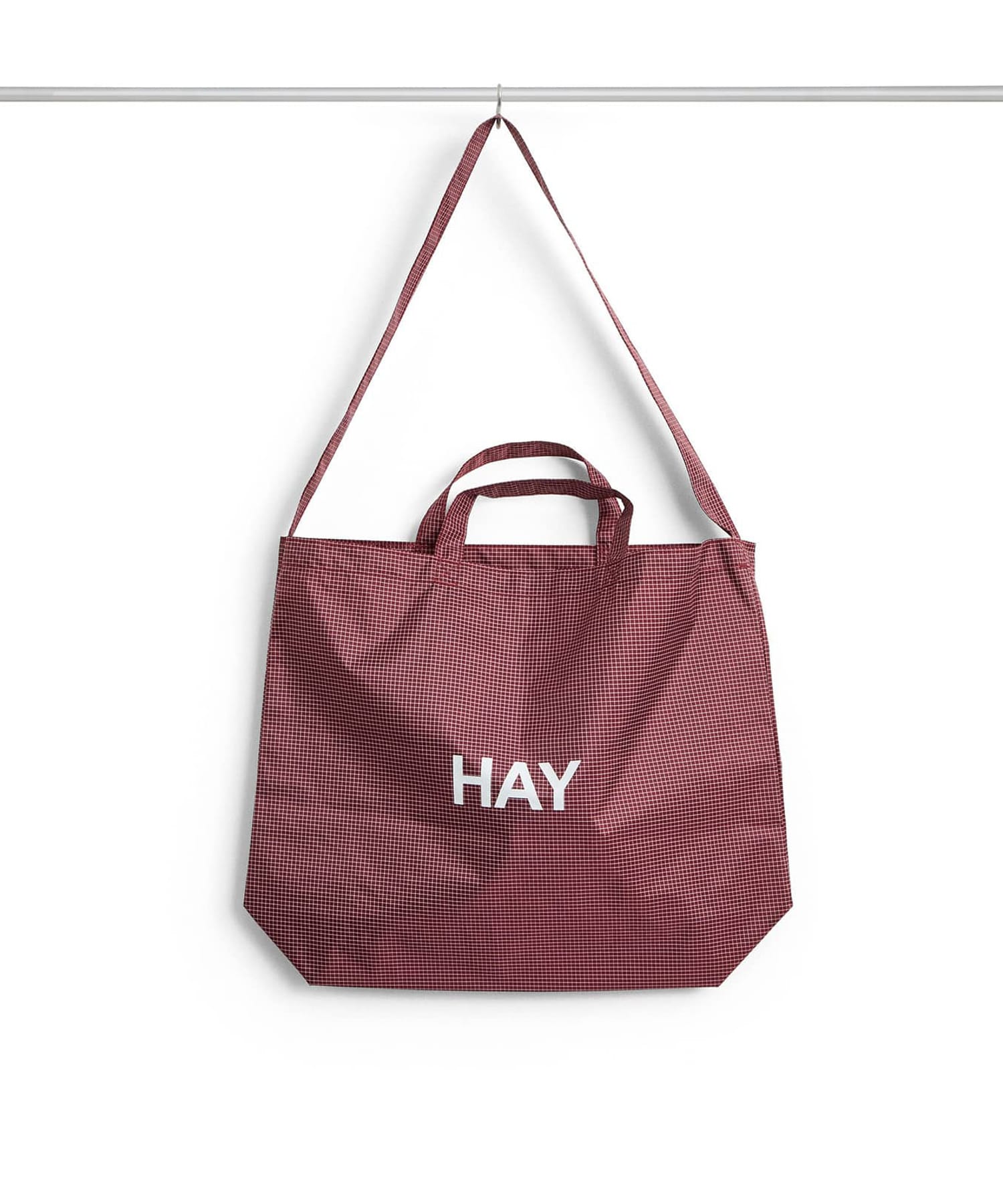 HAY　Grid Crossover Bag Medium BURGUNDY One