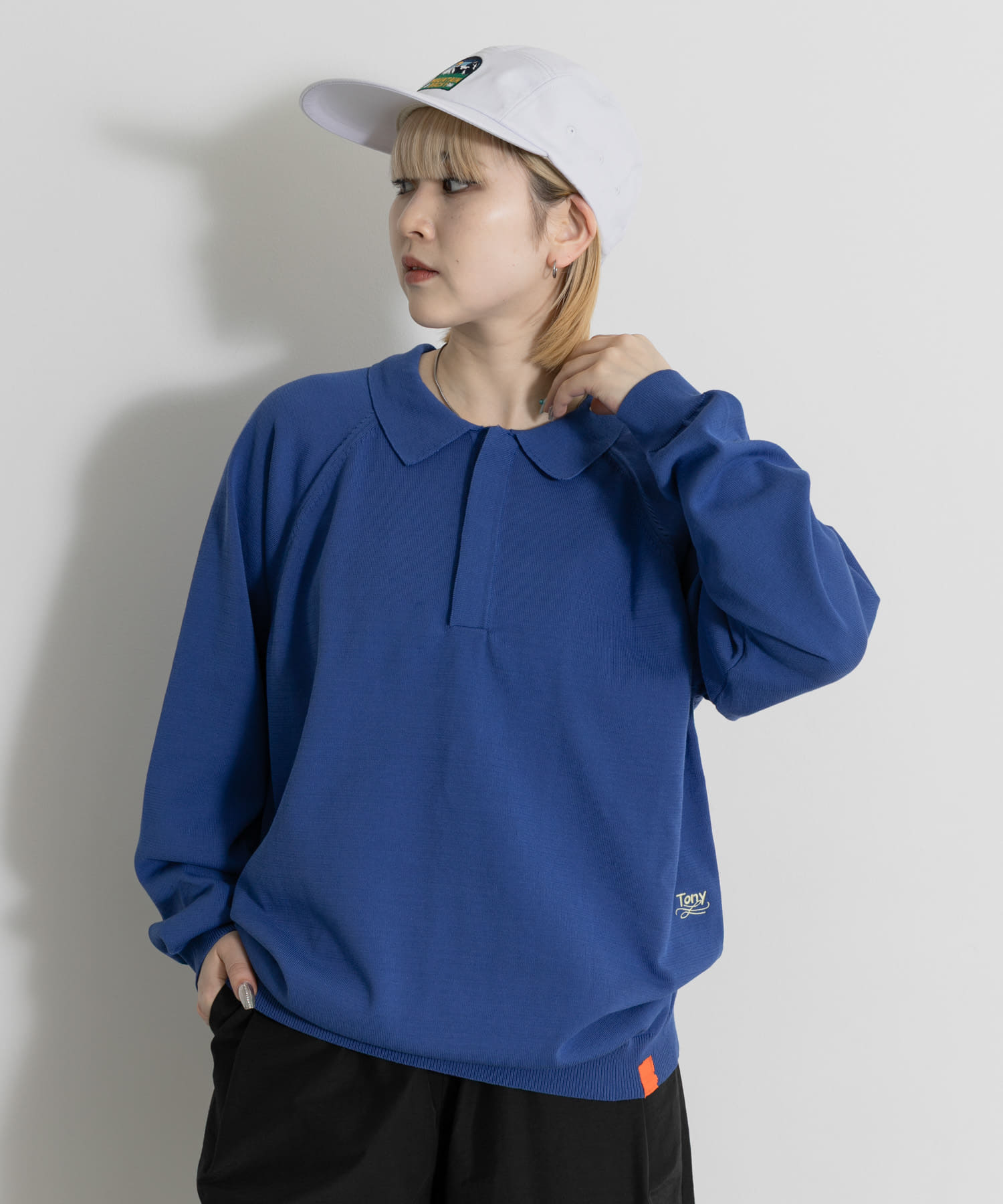 TONY　RAGLAN POLO KNIT