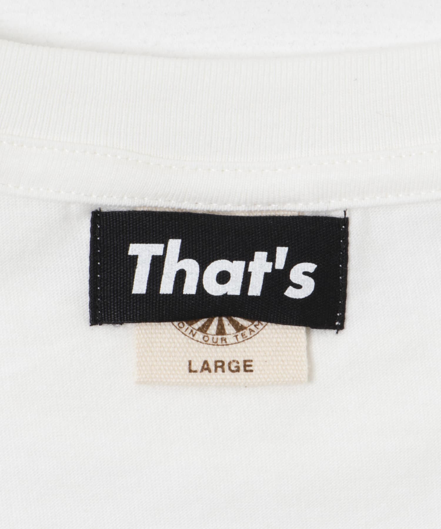 That’s　The Long Tee (LOGO/Pocket) WHITE M