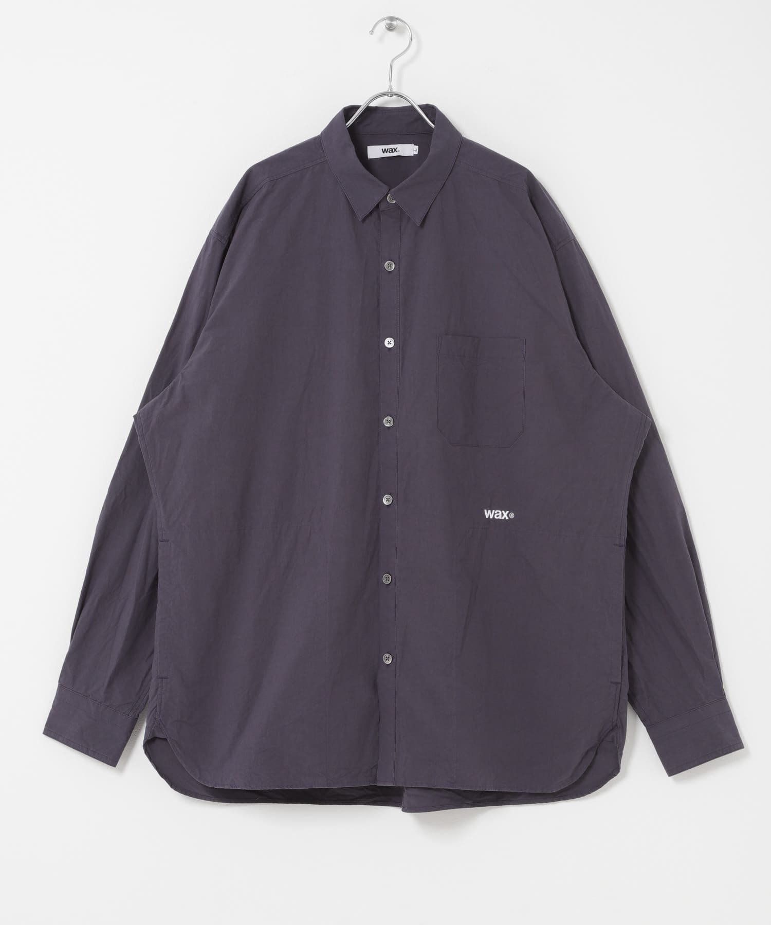 WAX　POCKET SHIRTS NAVY M