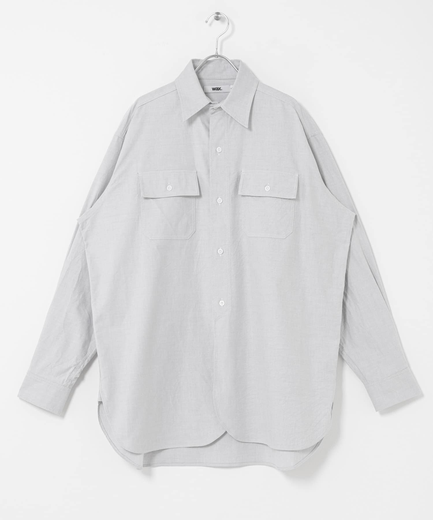 WAX　OXFORD WORK SHIRT GRAY M
