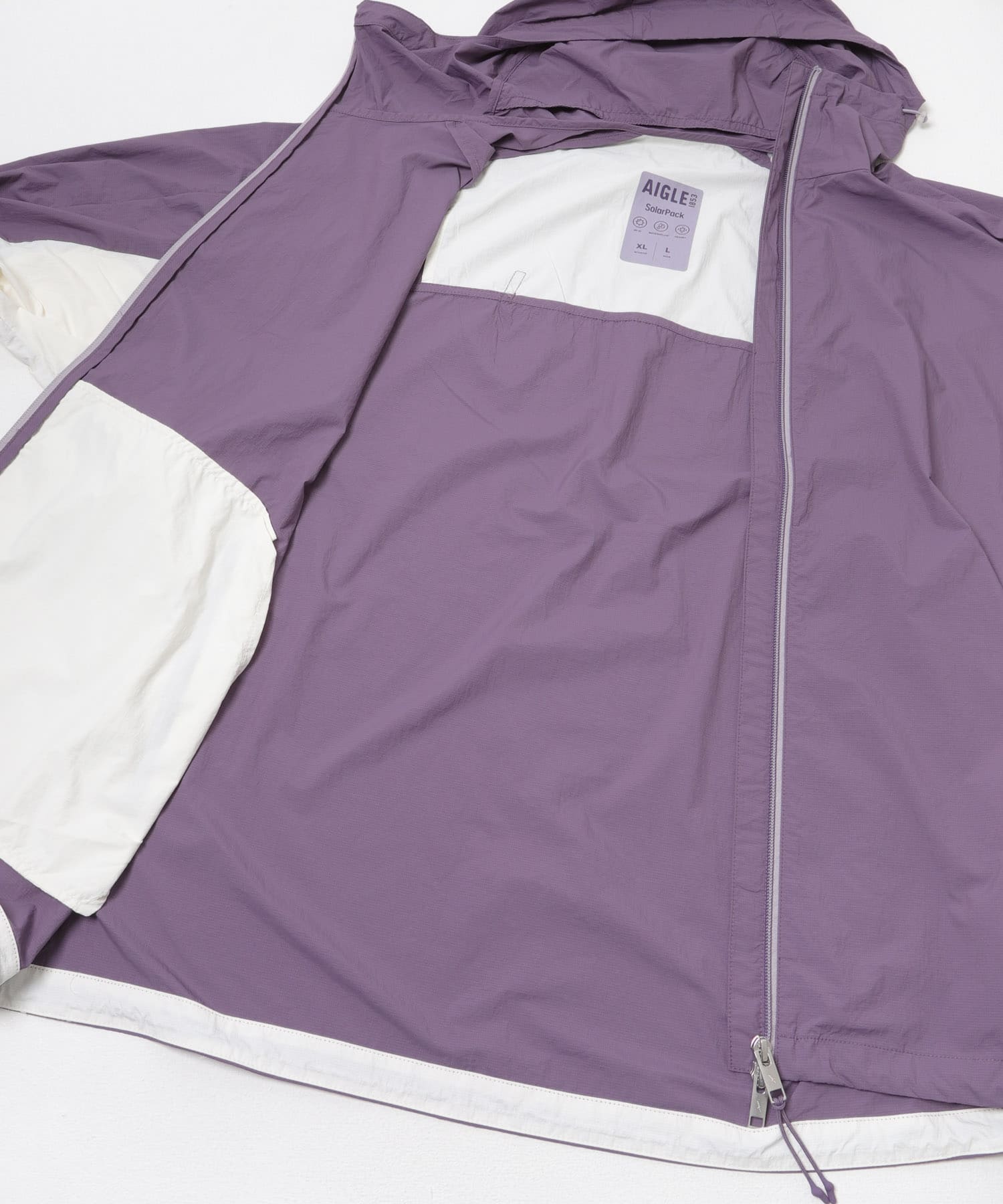 AIGLE　UVカット ソーラーパック フーデッドジャケット MULLED M