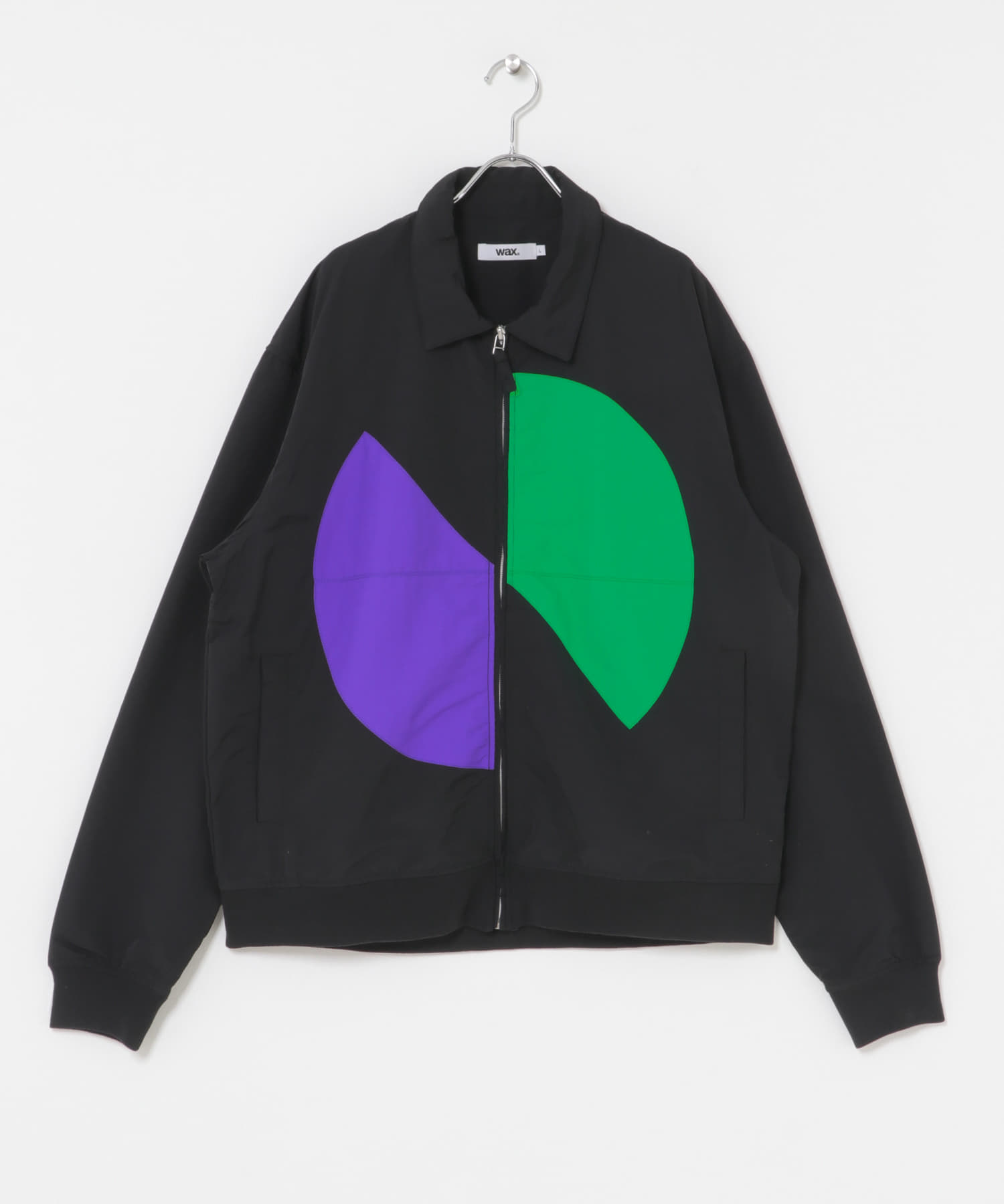 WAX　NYLON ZIP JACKET BLACK M