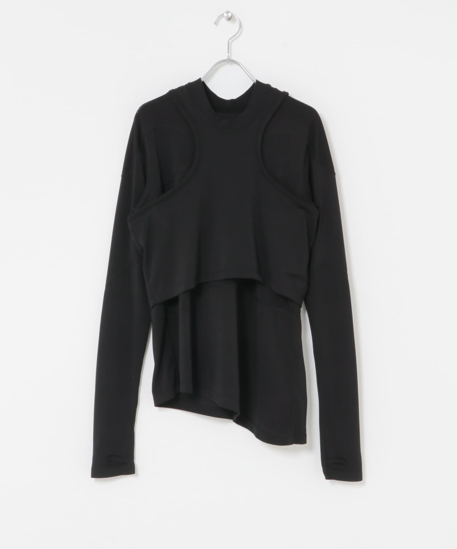 F/CE.　LONG SLEEVE BASE TOP BLACK M