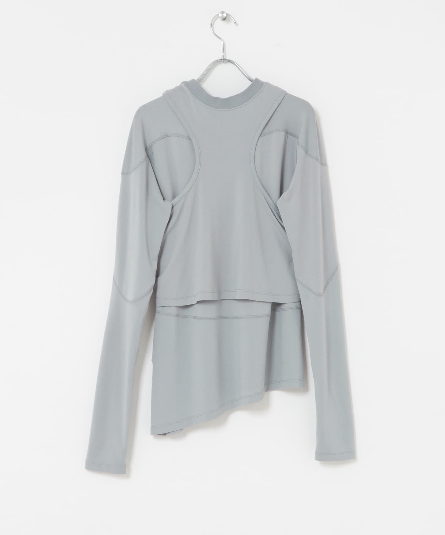 F/CE.　LONG SLEEVE BASE TOP GRAY M