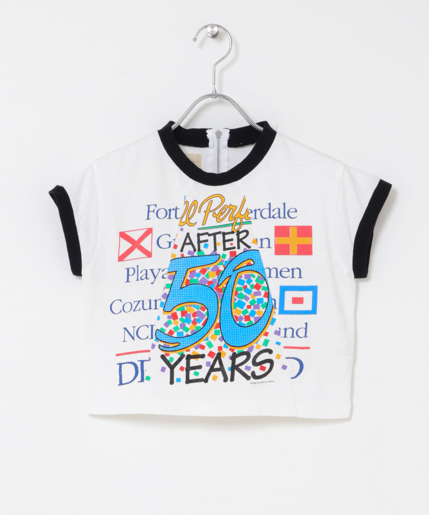 77circa　trim print top white 1 1