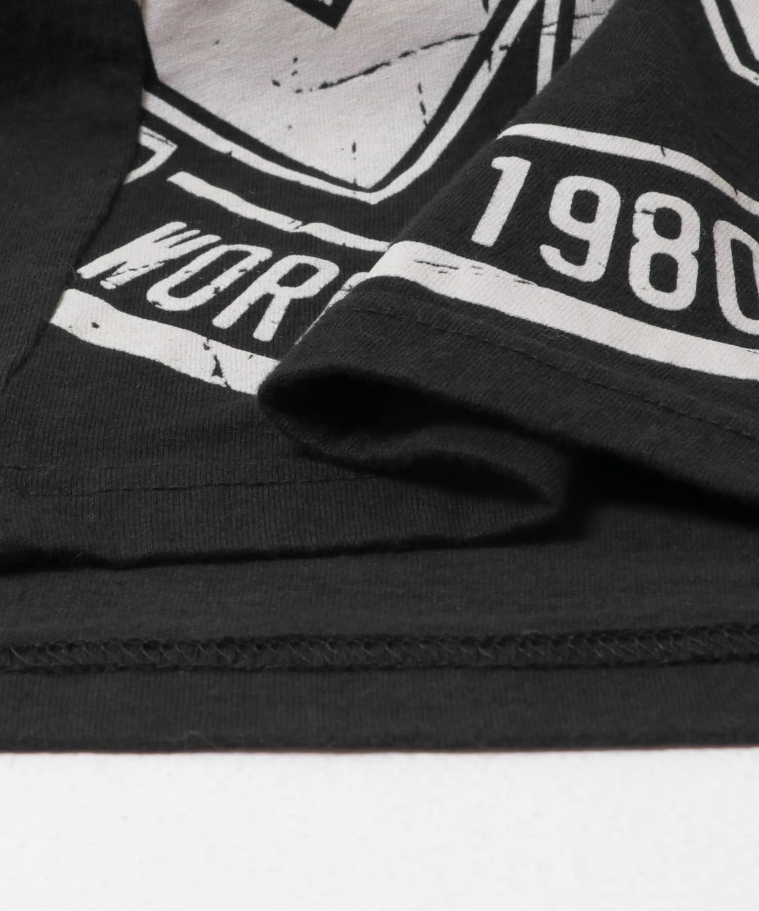 77circa　trim print top black 2 1