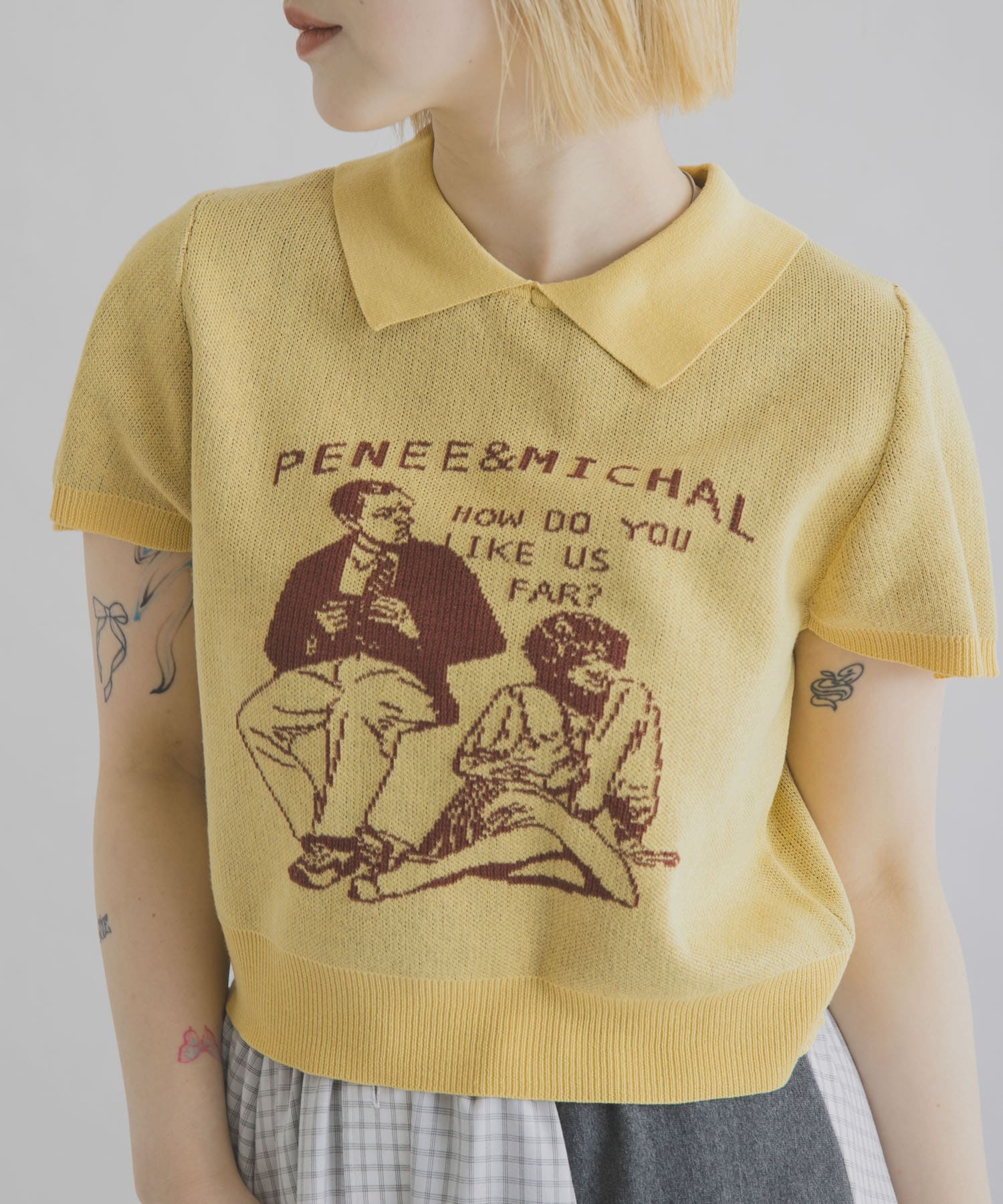 old honey　45℃ KNIT TOPS