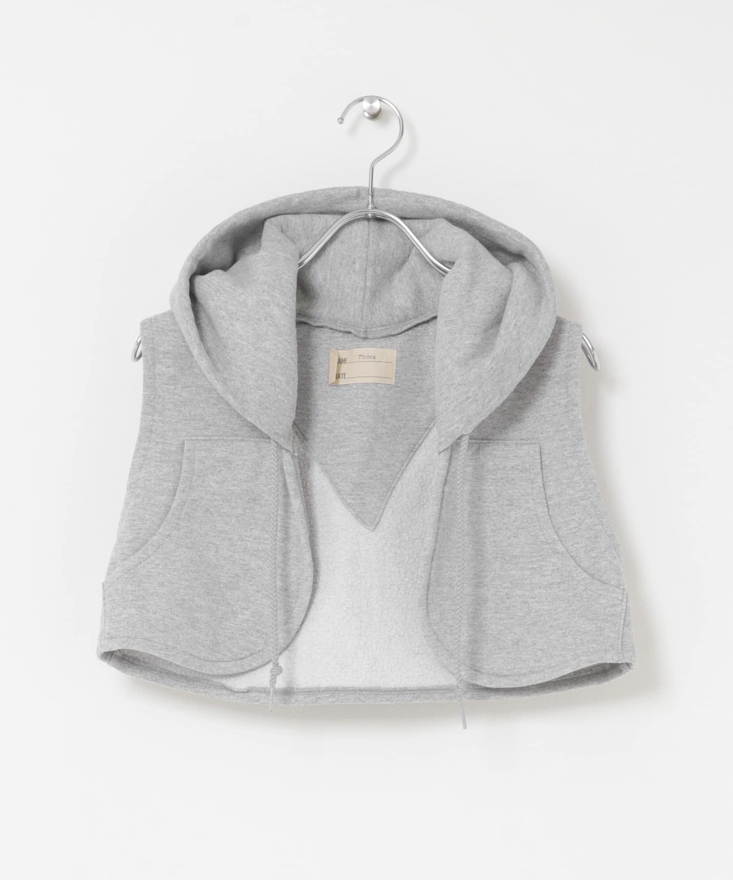 77circa　sweat hood vest gray 1 One