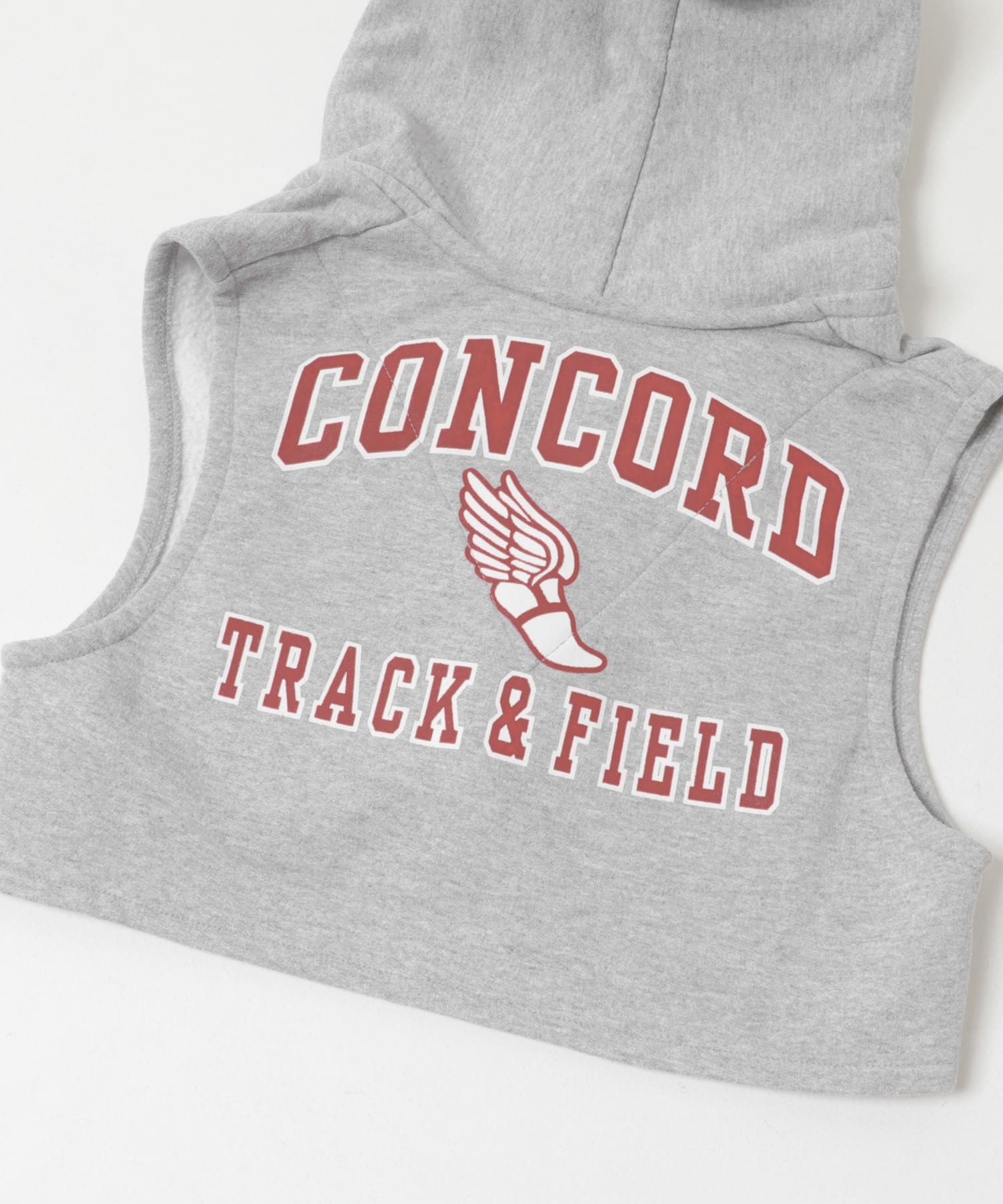 77circa　sweat hood vest gray 2 One