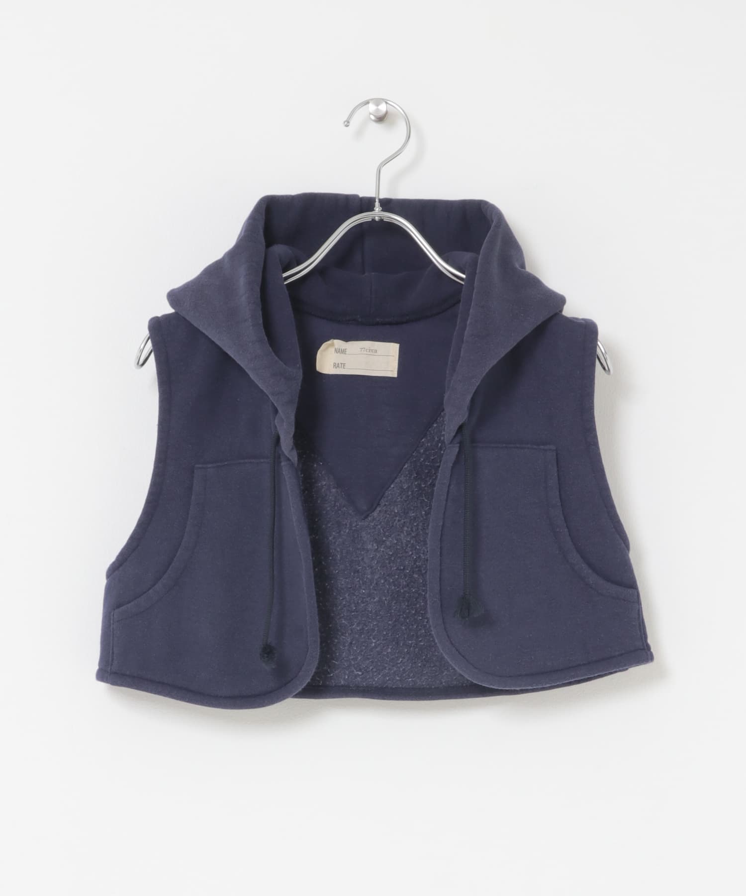77circa　sweat hood vest