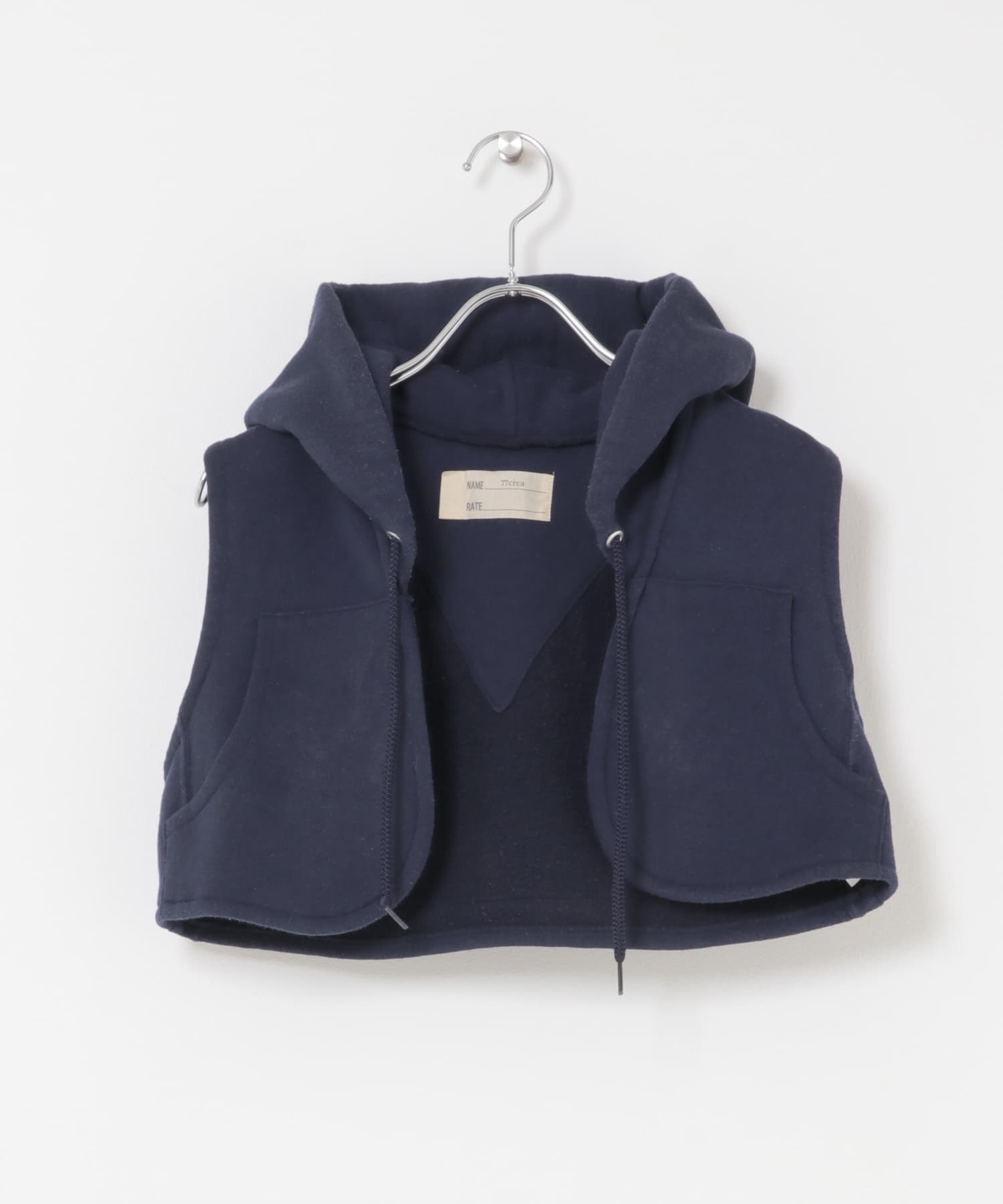 77circa　sweat hood vest