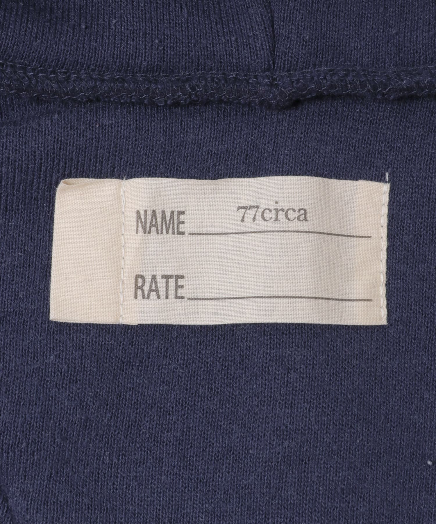 77circa　sweat hood vest navy 2 One