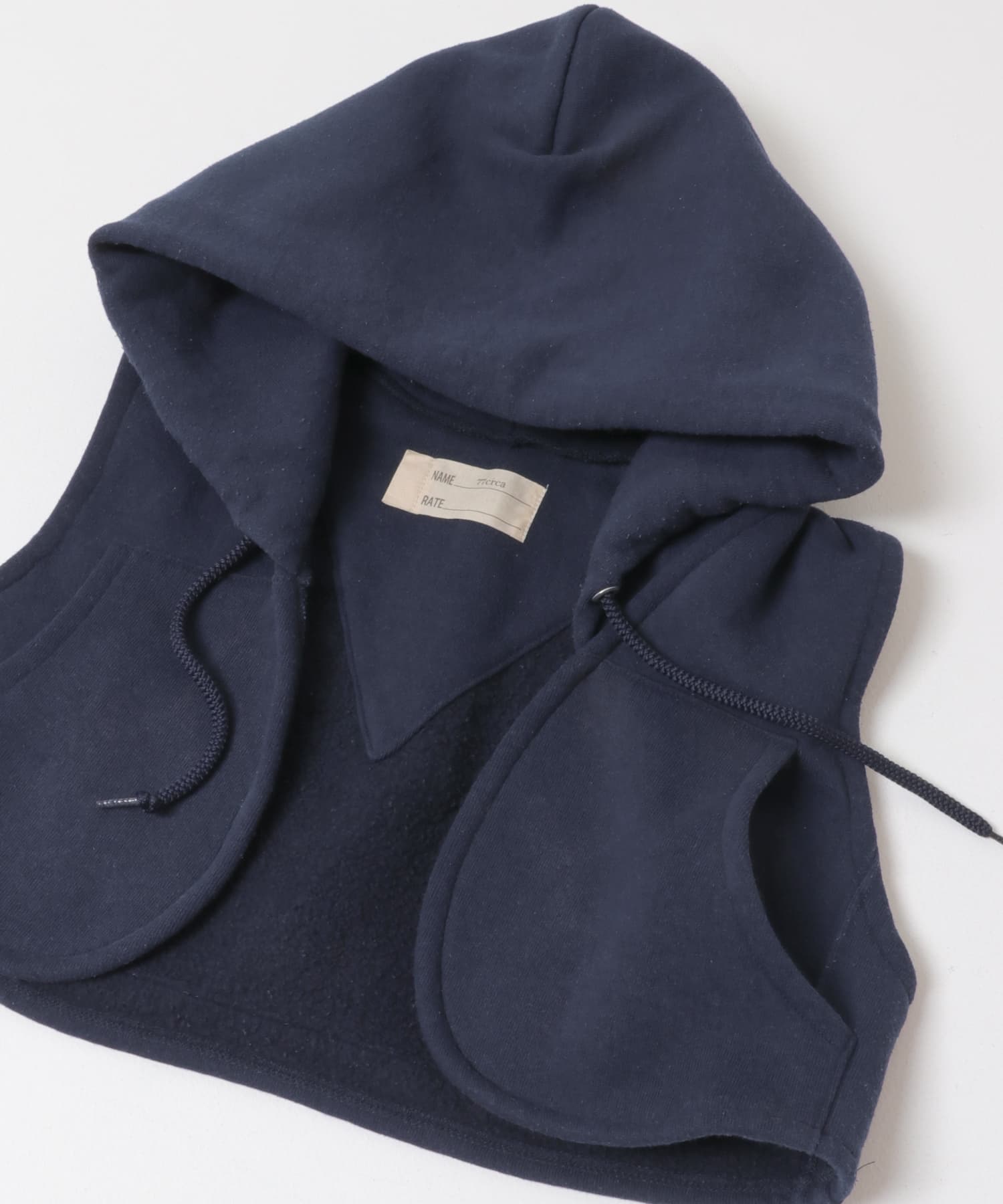 77circa　sweat hood vest navy 2 One