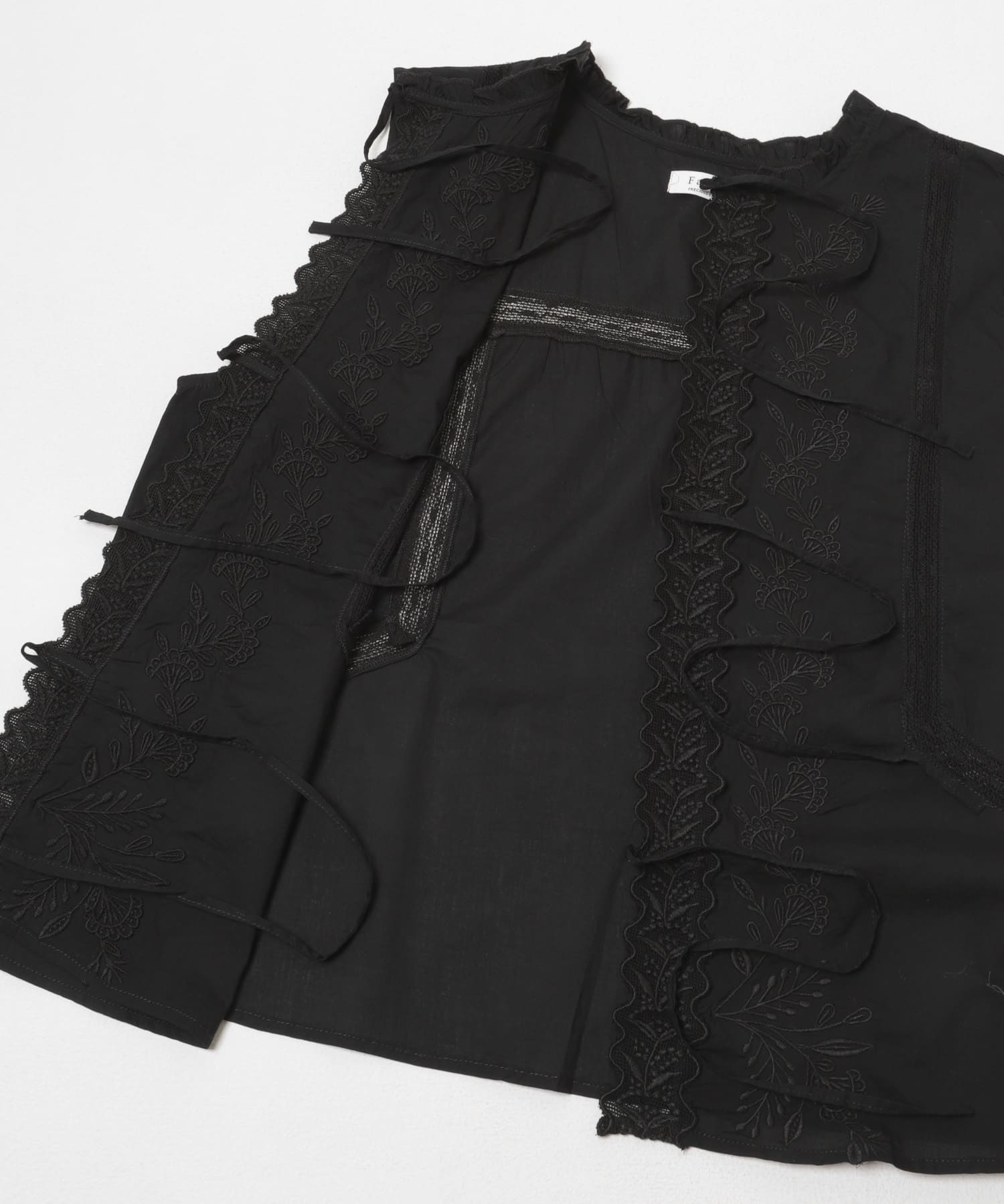 FANAKA　ノースリーブブラウス BLACK Free