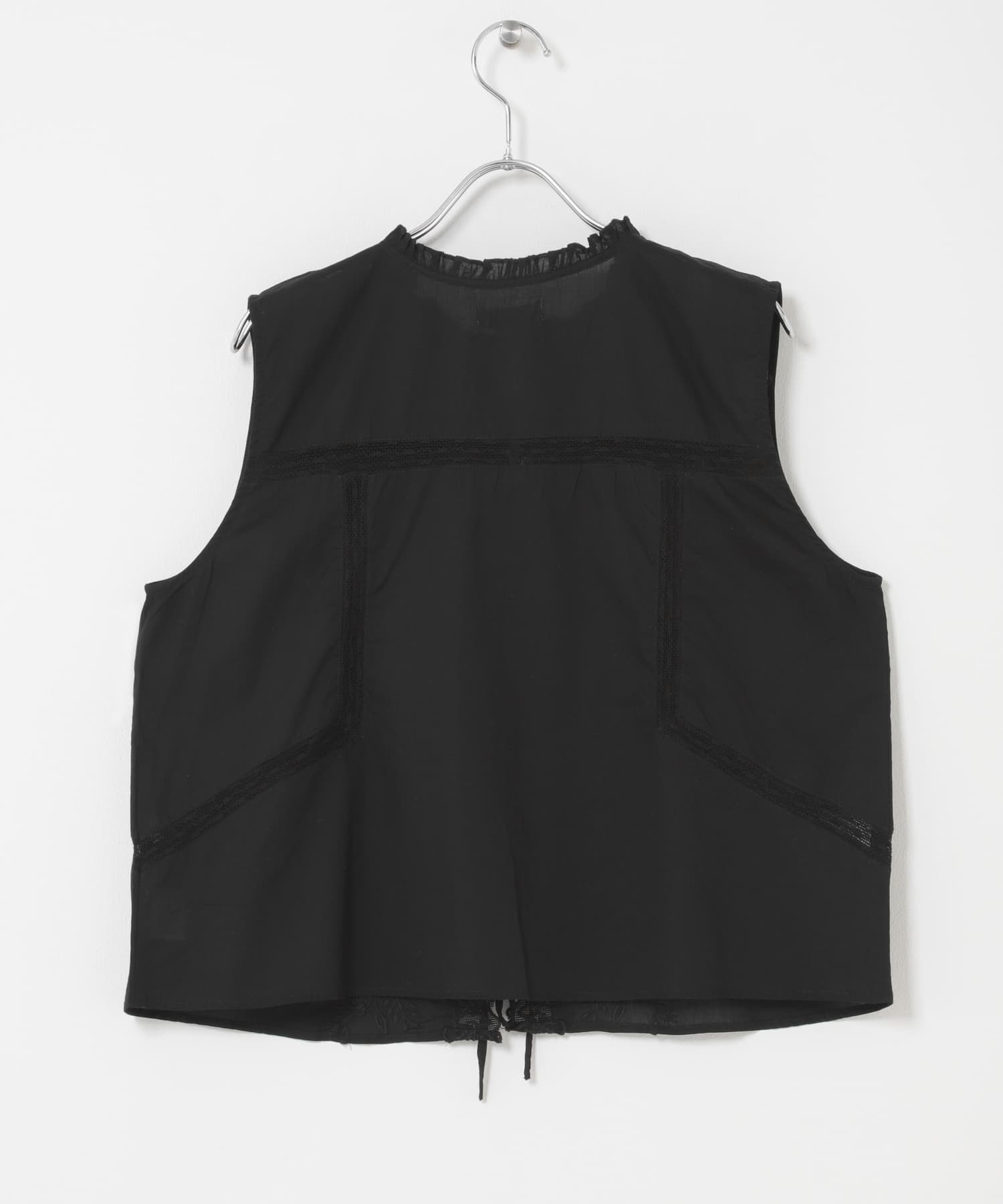 FANAKA　ノースリーブブラウス BLACK Free