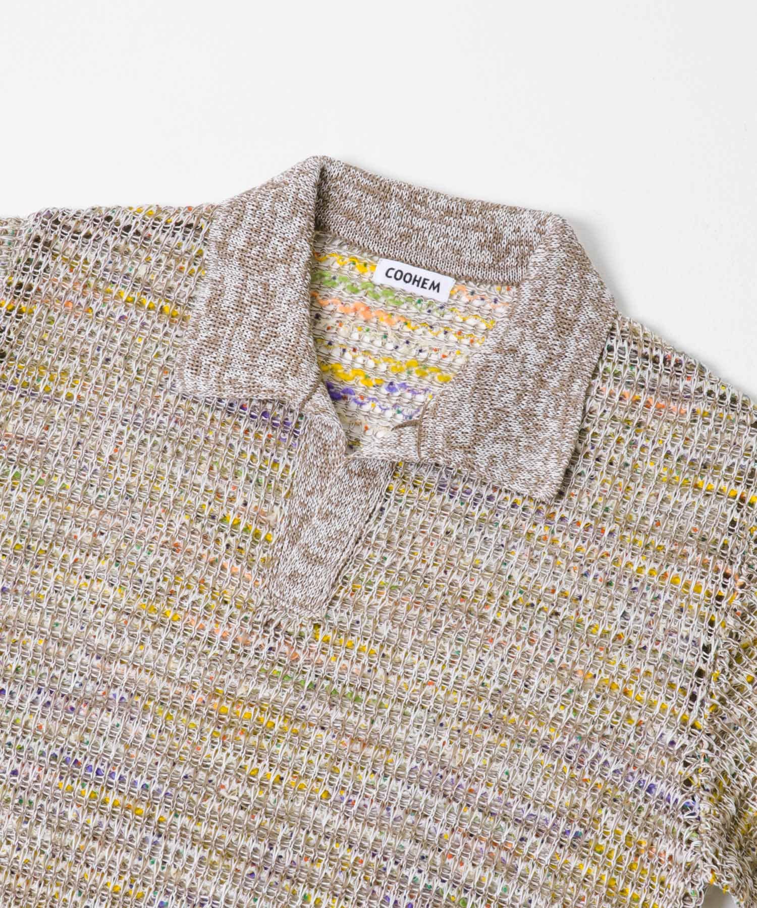 米富繊維　TWEEDY MESH KNIT P/O 41BEIGE Free