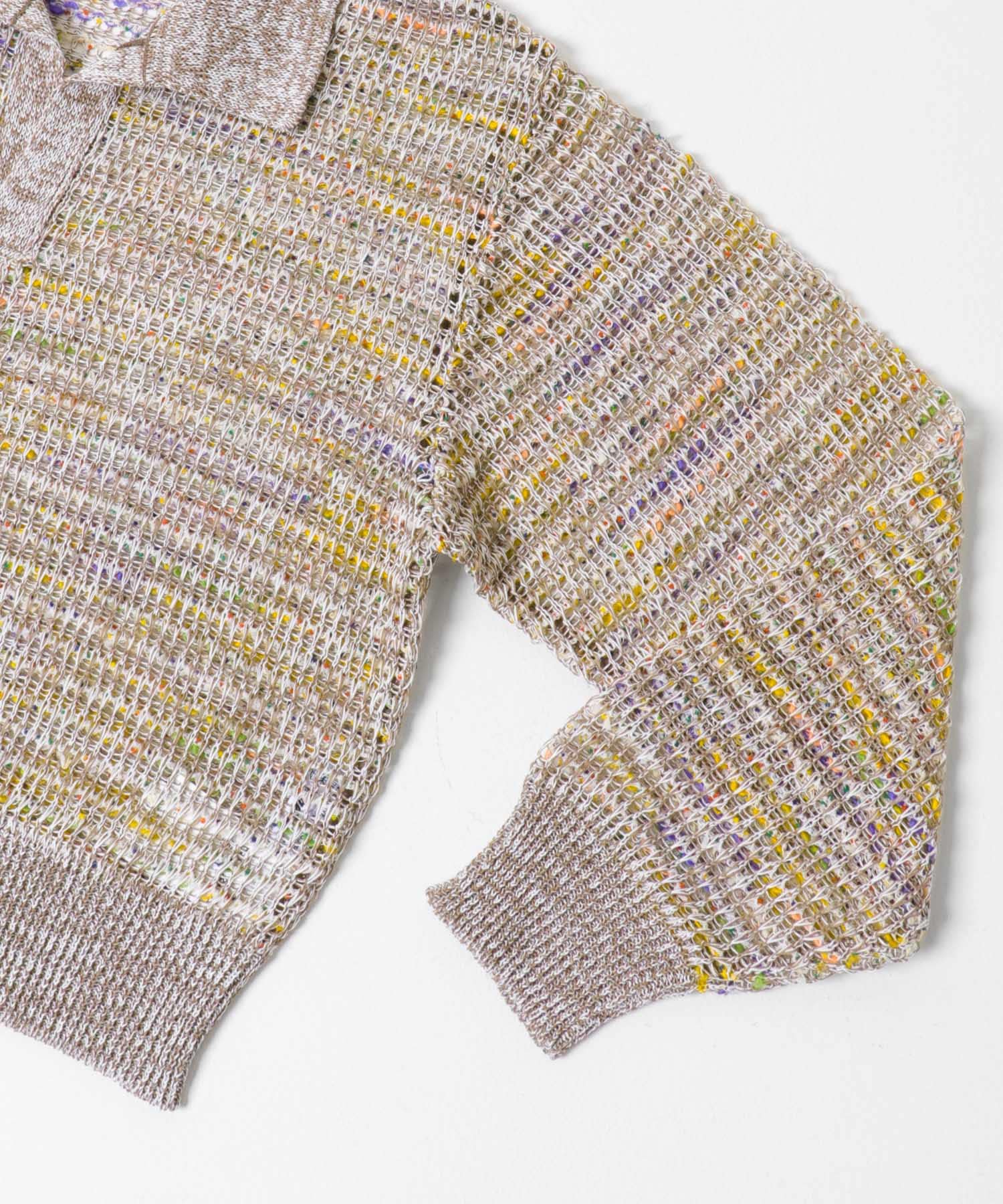米富繊維　TWEEDY MESH KNIT P/O 41BEIGE Free