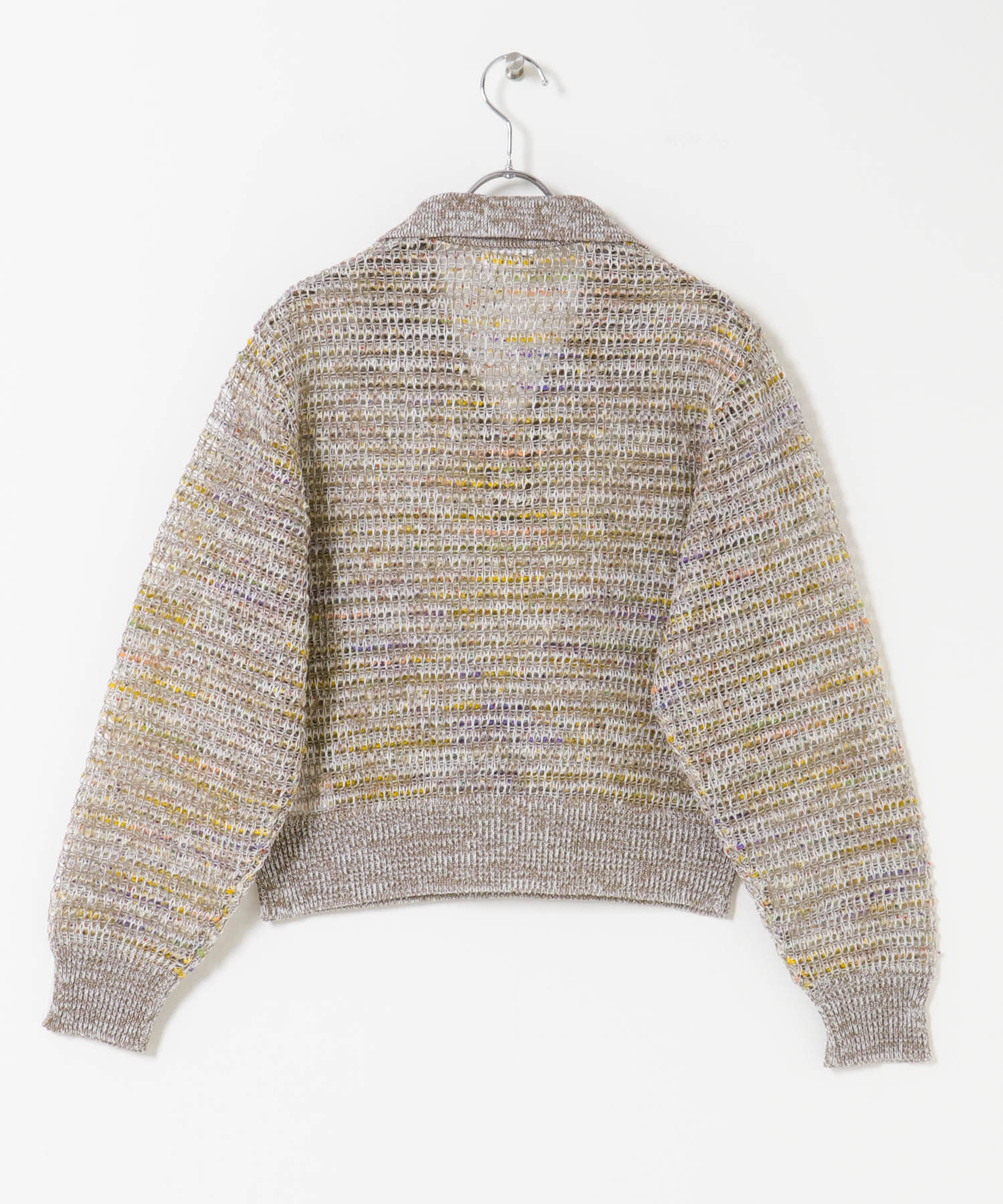 米富繊維　TWEEDY MESH KNIT P/O 41BEIGE Free