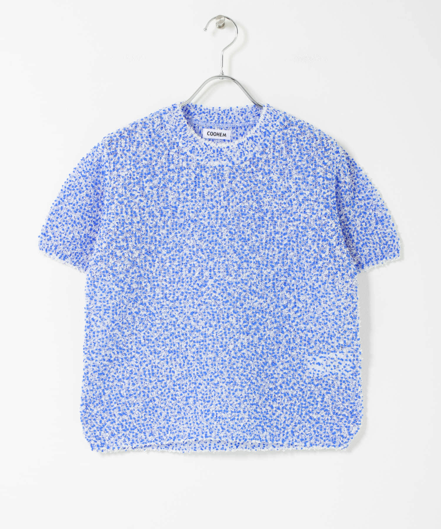 米富繊維　SHEER MOLE KNIT PULLOVER 62BLUE Free