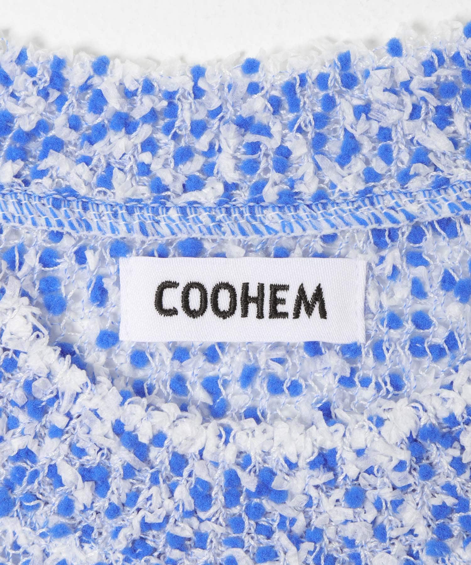 米富繊維　SHEER MOLE KNIT PULLOVER 62BLUE Free