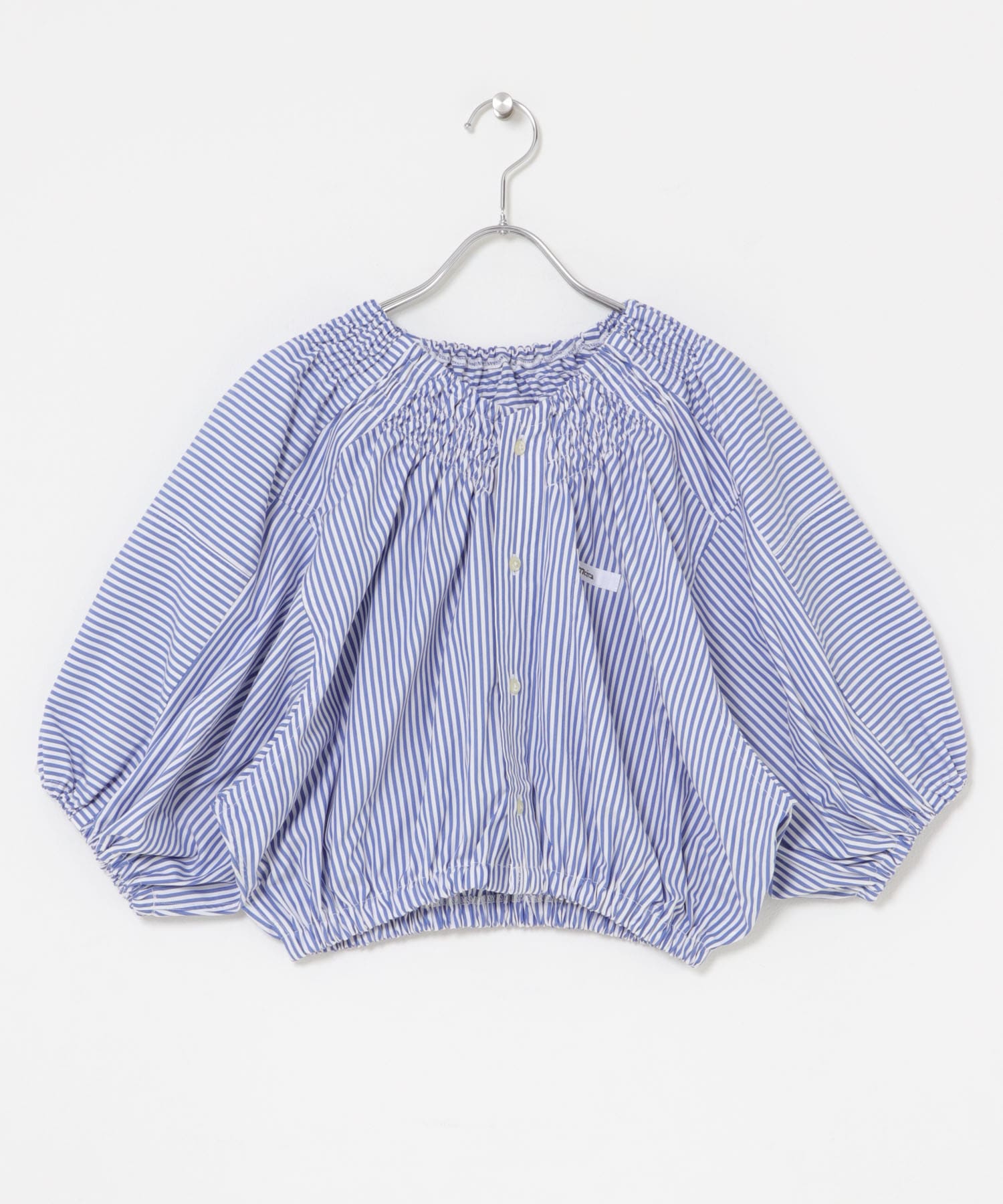 77circa　make shirring neck shirt stripe 2 One