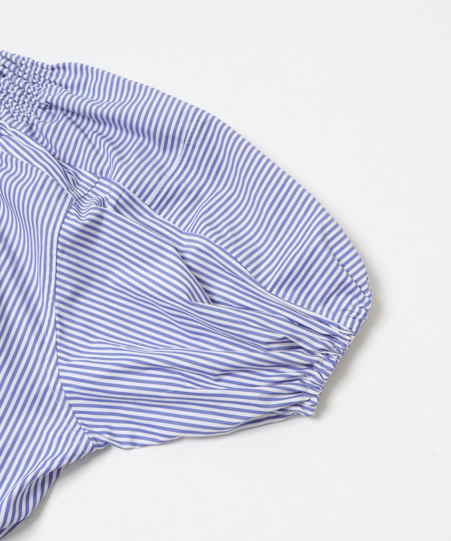 77circa　make shirring neck shirt stripe 2 One