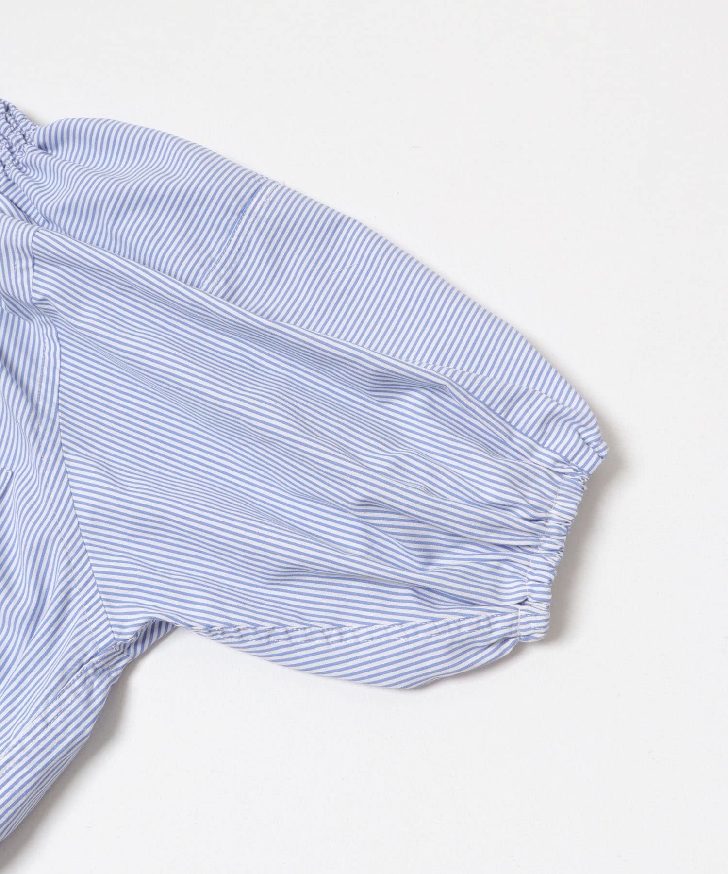 77circa　make shirring neck shirt stripe 8 One