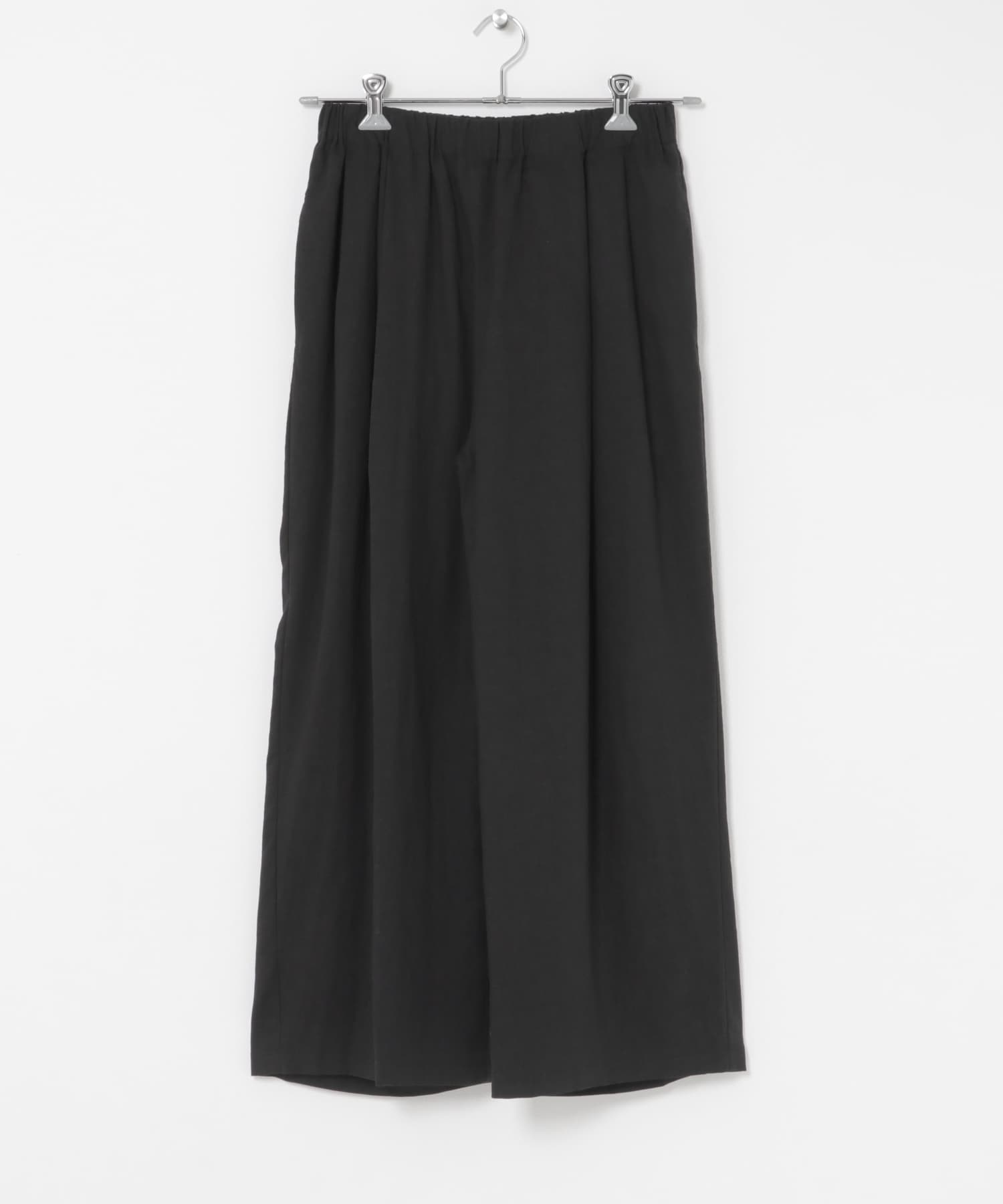 『別注』MIDIUMISOLID×THE GOODLAND MARKET　LINEN easy pants BLACK Free