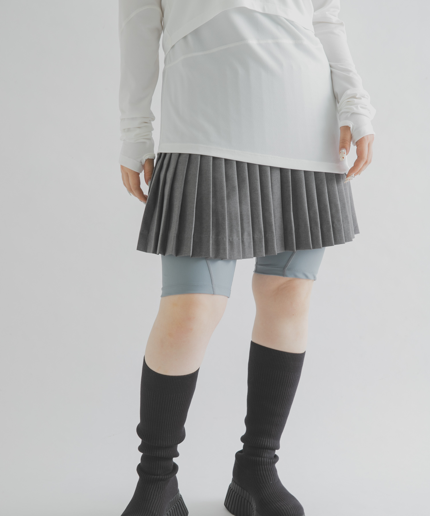 F/CE.　ARC PLEAT SKIRT