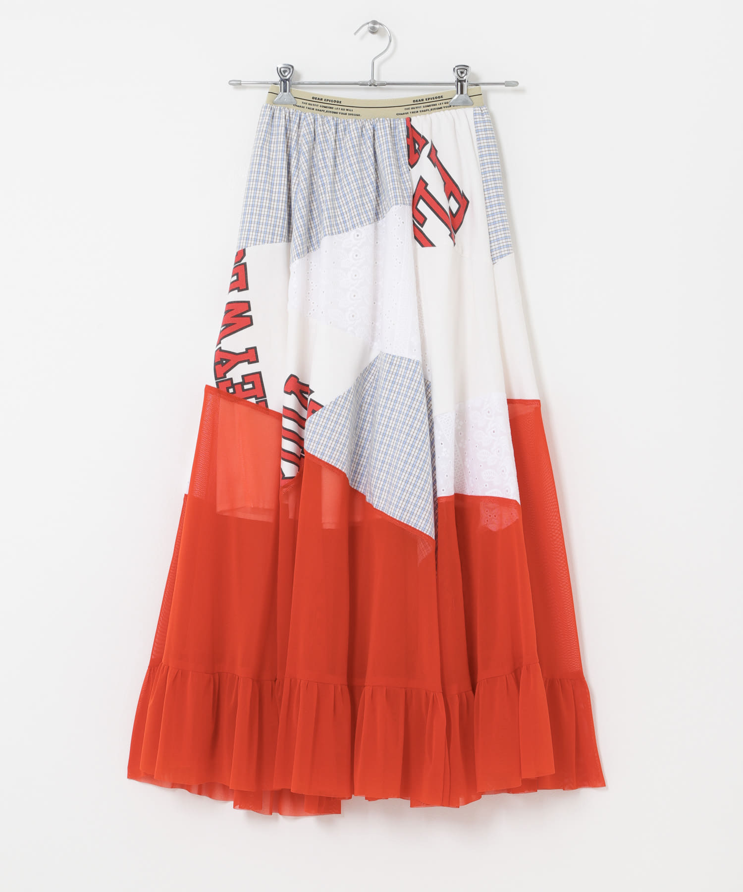 DEAR EPISODE　655 SKIRT ORANGE1 Free