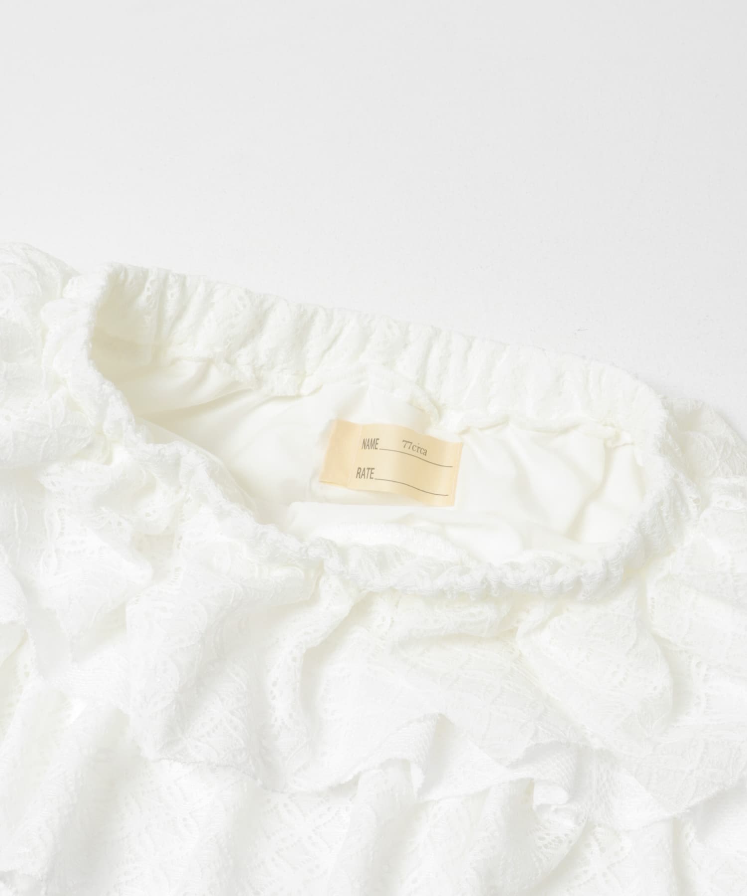 77circa　lace tutu white 3 One