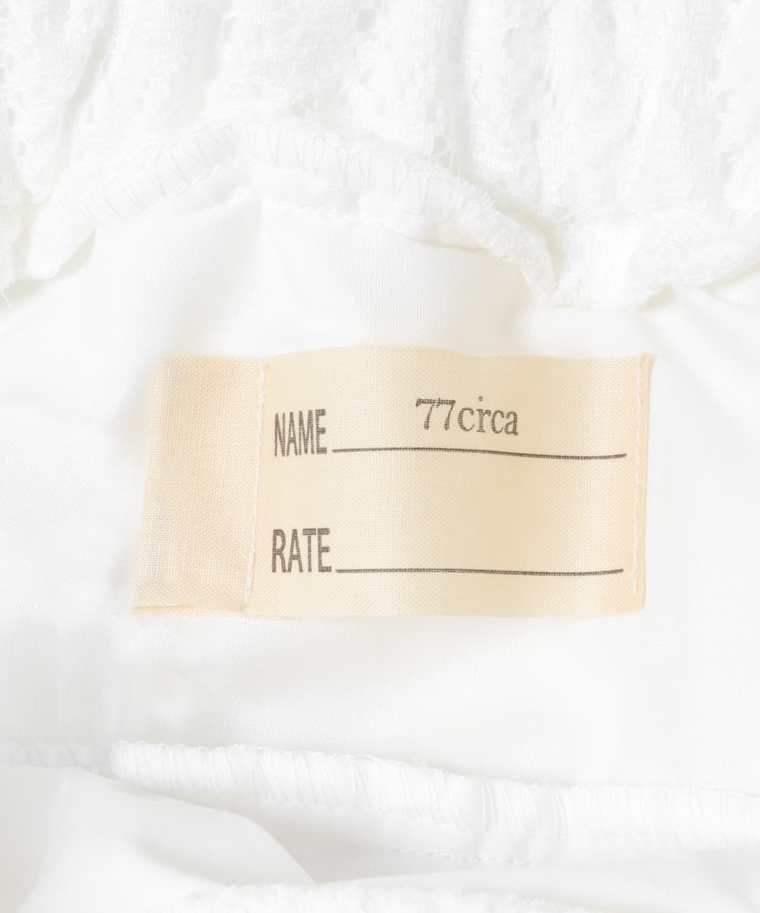 77circa　lace tutu white 3 One
