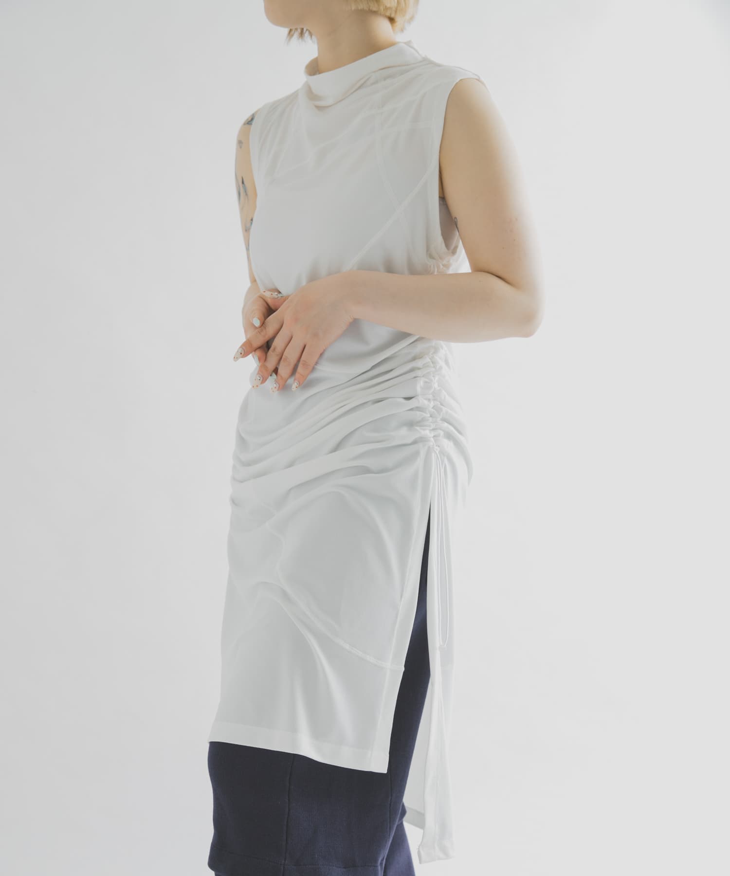 F/CE.　SOFT CURVE GATHER DRESS
