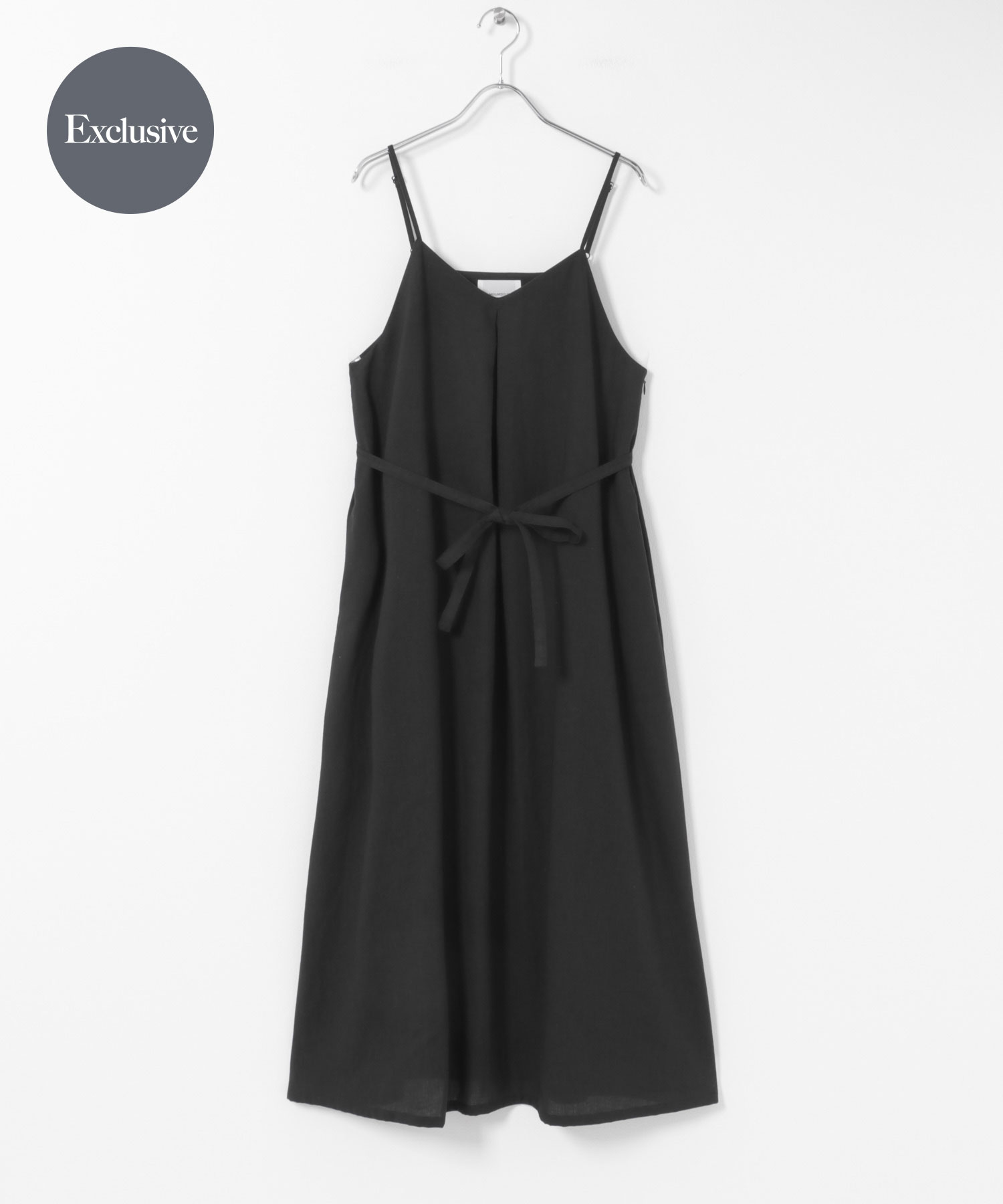 『別注』MIDIUMISOLID×THE GOODLAND MARKET　LINEN camisole onepiece