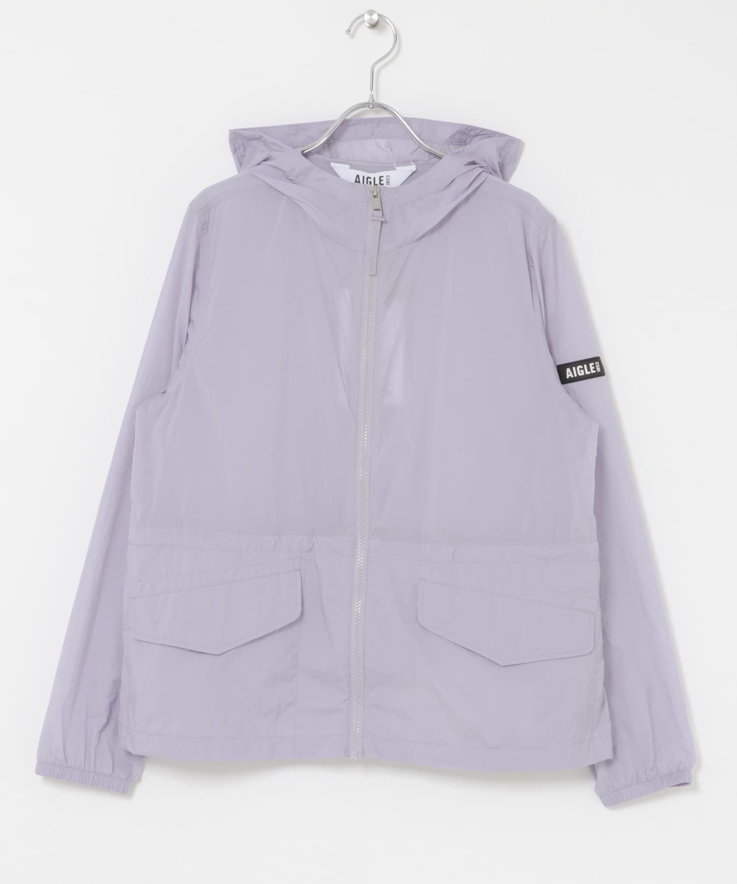AIGLE　超軽量 撥水 UVカット フーディショートジャケット