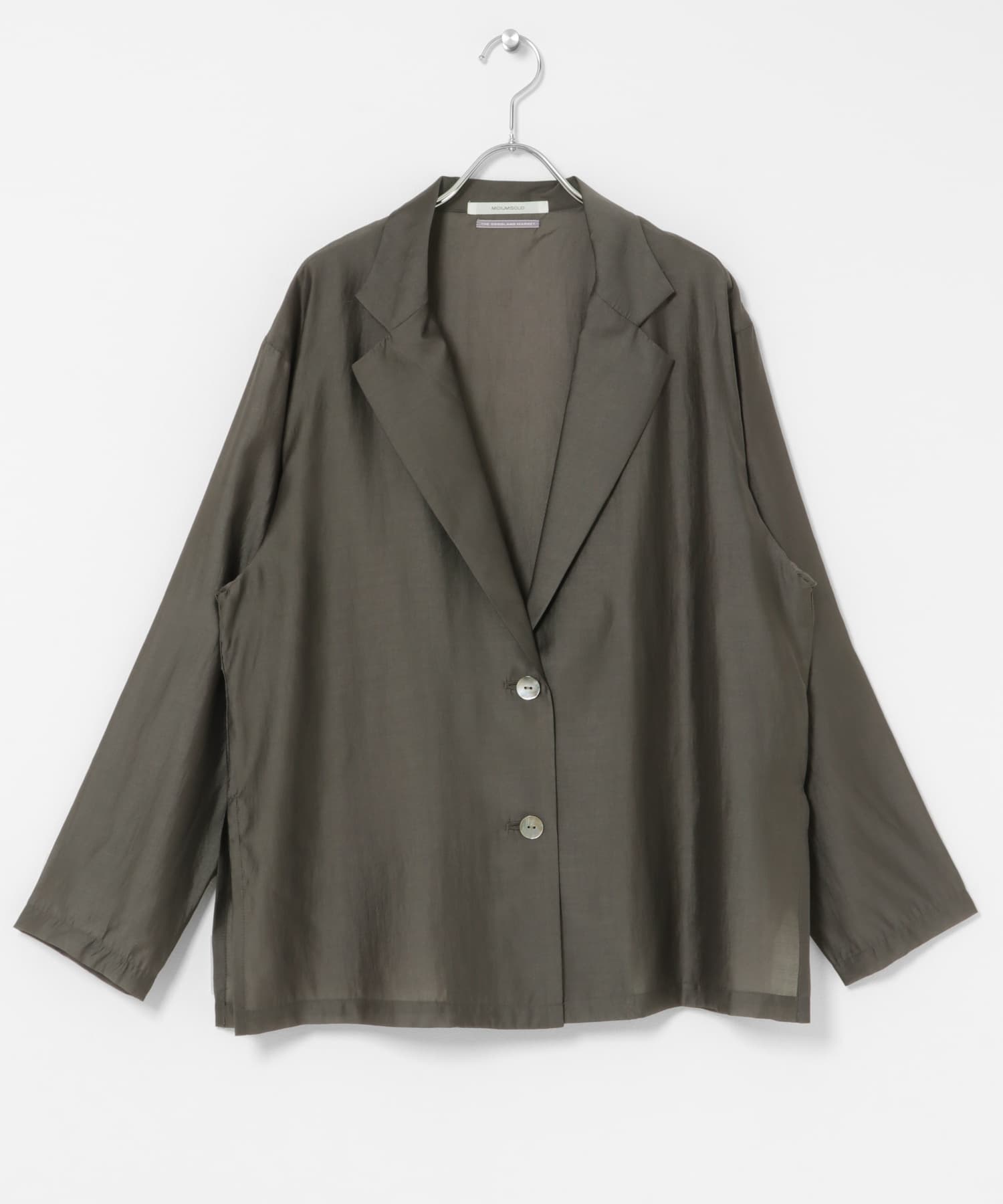 『別注』MIDIUMISOLID×THE GOODLAND MARKET　sheer shirt jacket C.GRAY Free