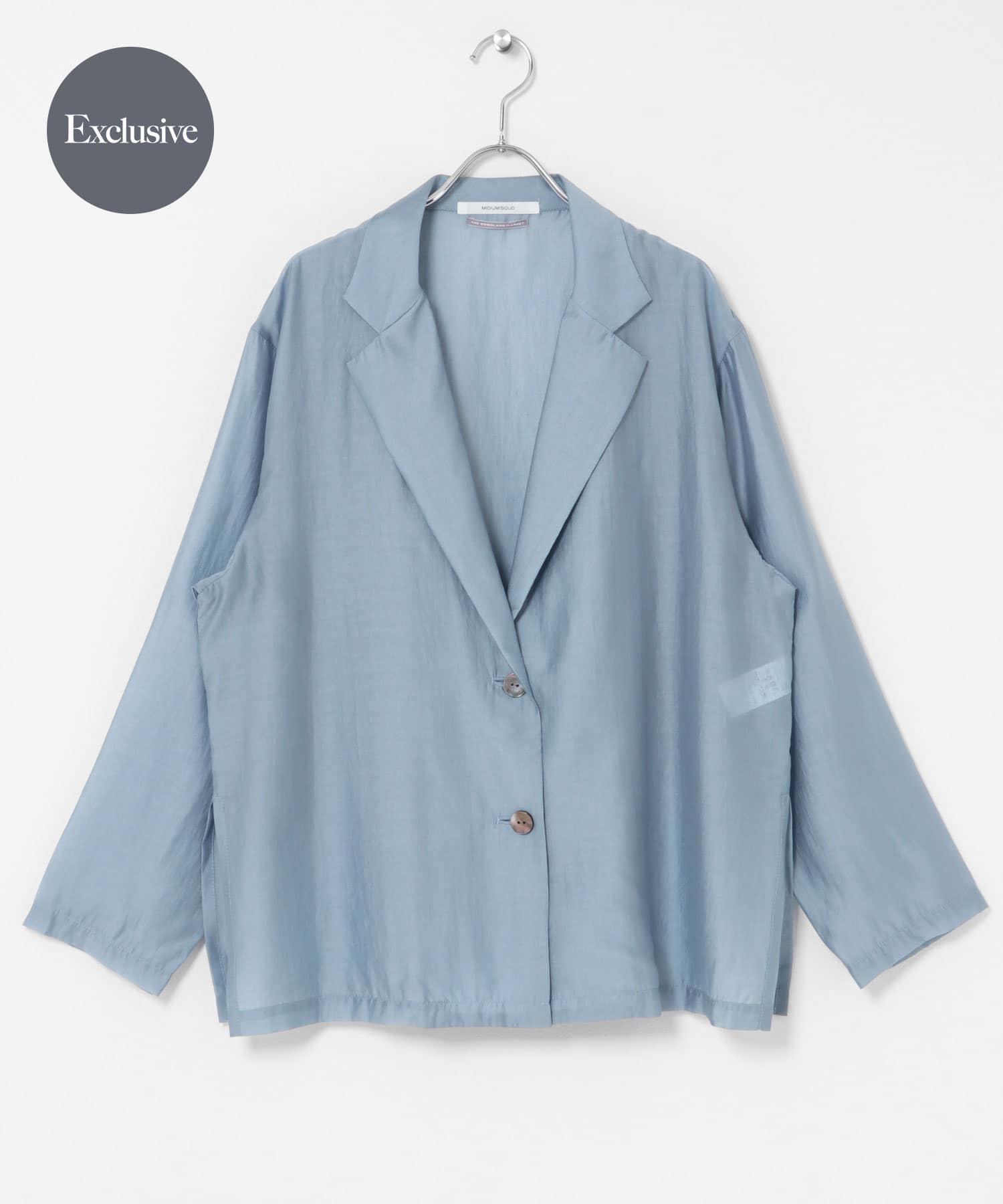 『別注』MIDIUMISOLID×THE GOODLAND MARKET　sheer shirt jacket