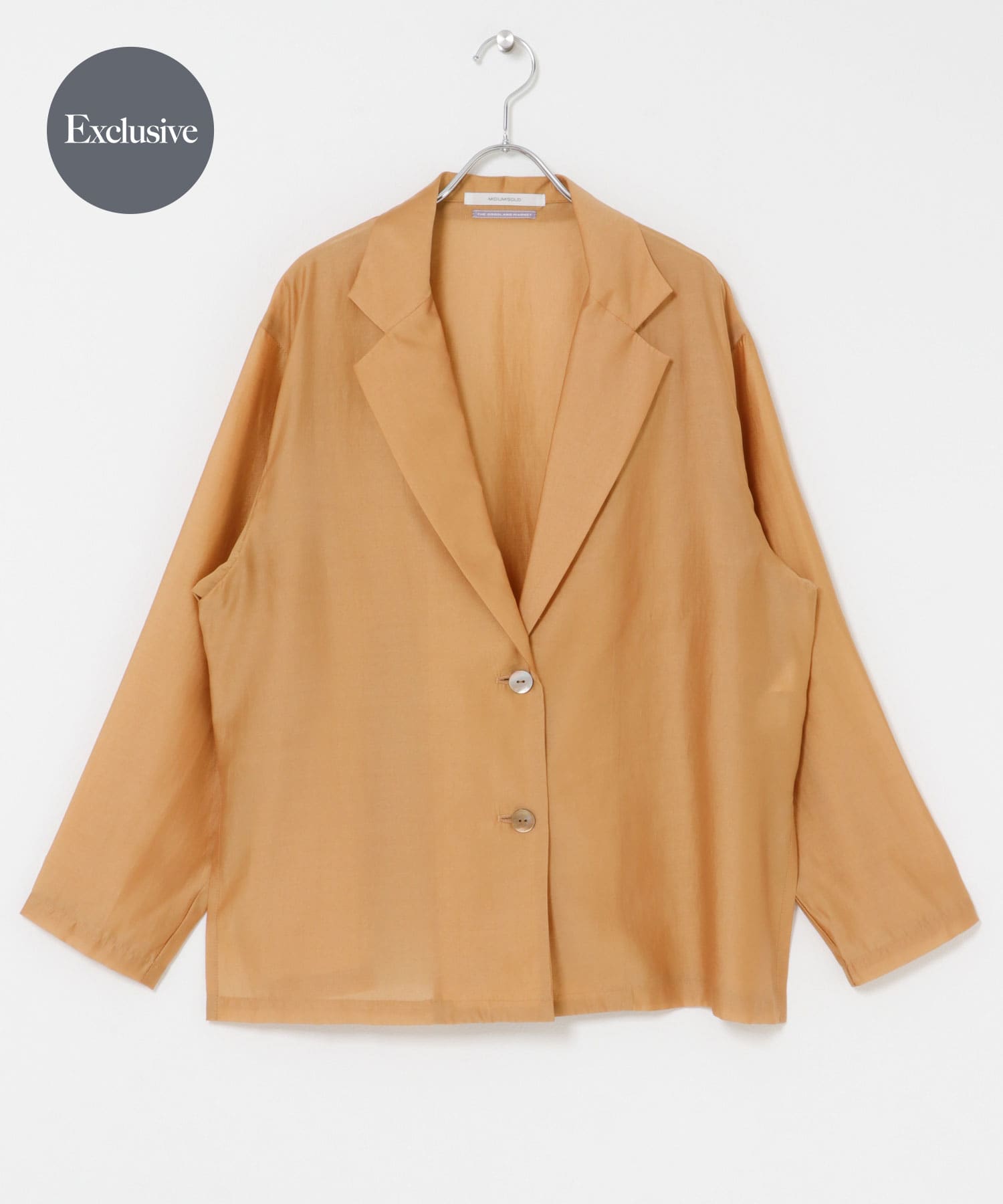 『別注』MIDIUMISOLID×THE GOODLAND MARKET　sheer shirt jacket